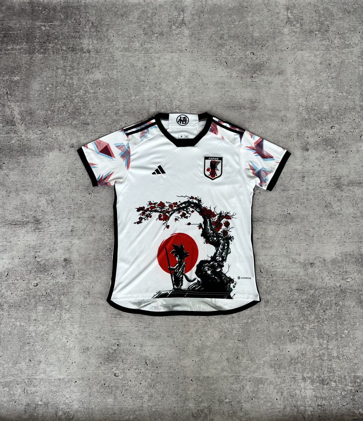 Adidas Japan Black Big Logo Soccer Jersey