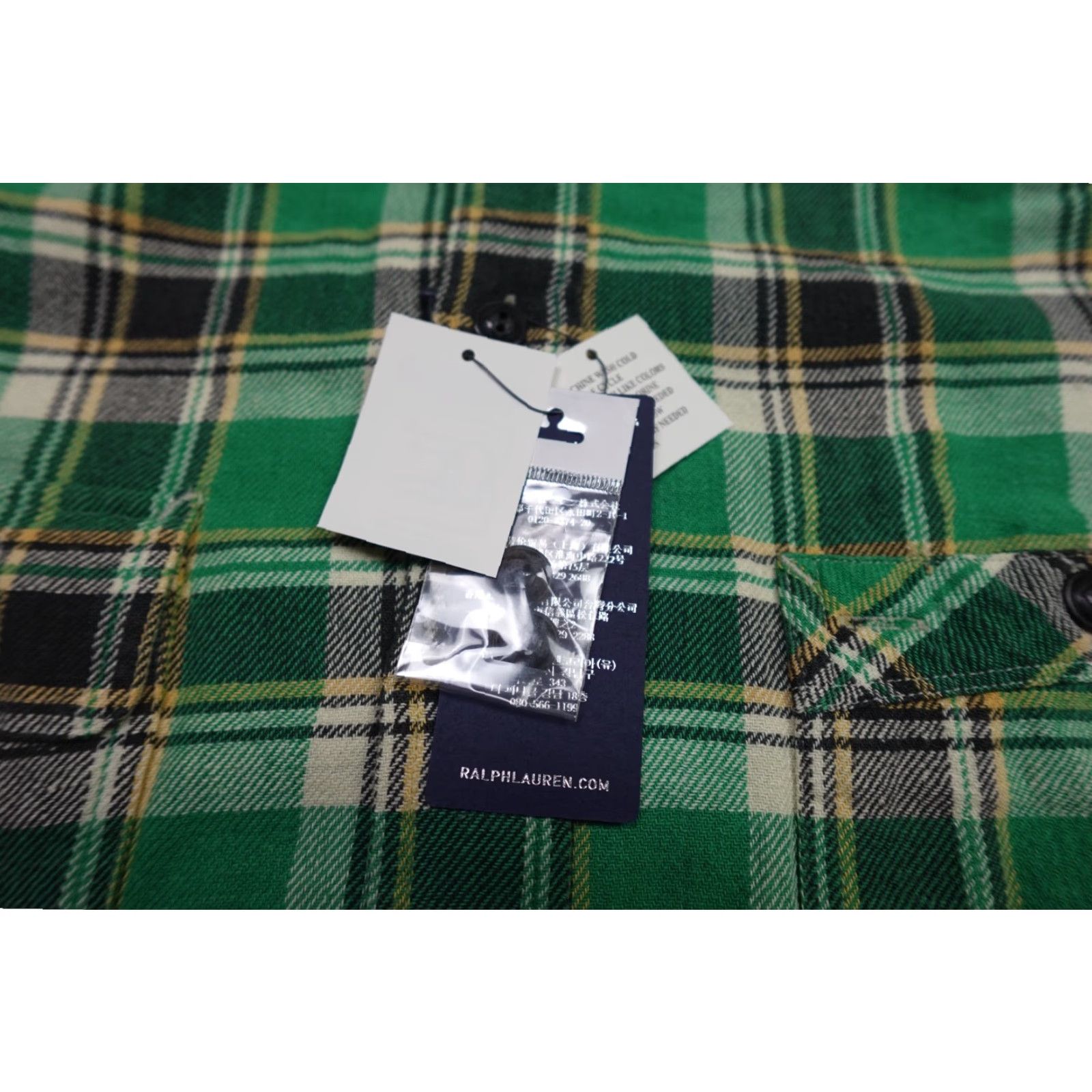 Polo Ralph Lauren Polo Ralph Lauren Button-Up Shirt Mens L Twill Plaid Green Chin Strap New Size US L / EU 52-54 / 3 - 4 Thumbnail