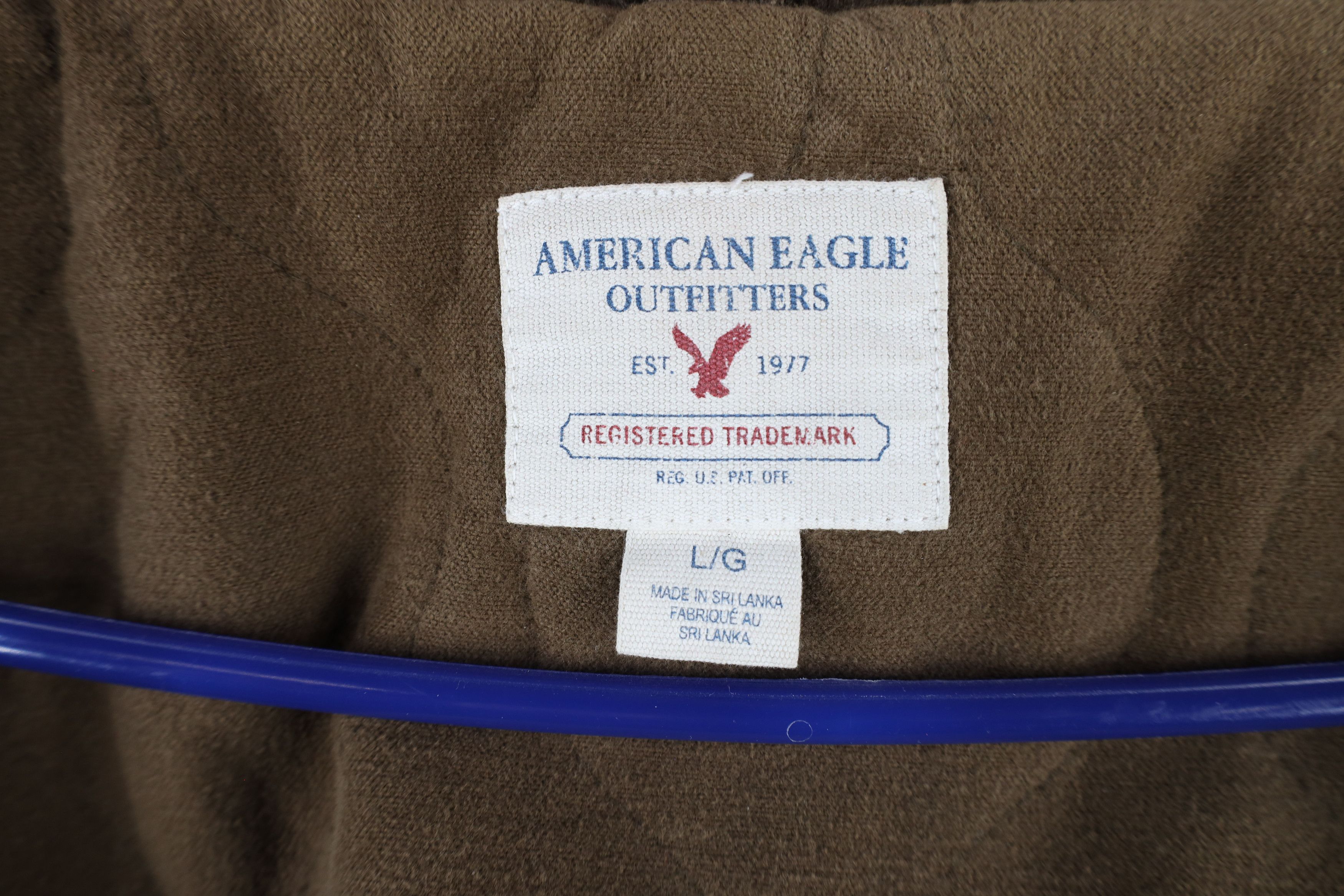 American Eagle Outfitters × Vintage Vintage Y2K American Eagle Outfitters Canvas Trucker Jacket Size US L / EU 52-54 / 3 - 11 Thumbnail