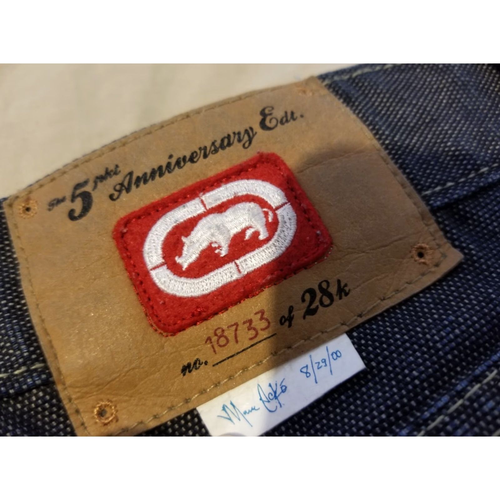 Ecko Unltd. VINTAGE Ecko Unlimited Jeans Denim 42x28 28in Inseam 5-Pocket Men Blue 90s Hip Hop Wide-Leg Jeans Mens Size US 42 / EU 58 - 5 Thumbnail