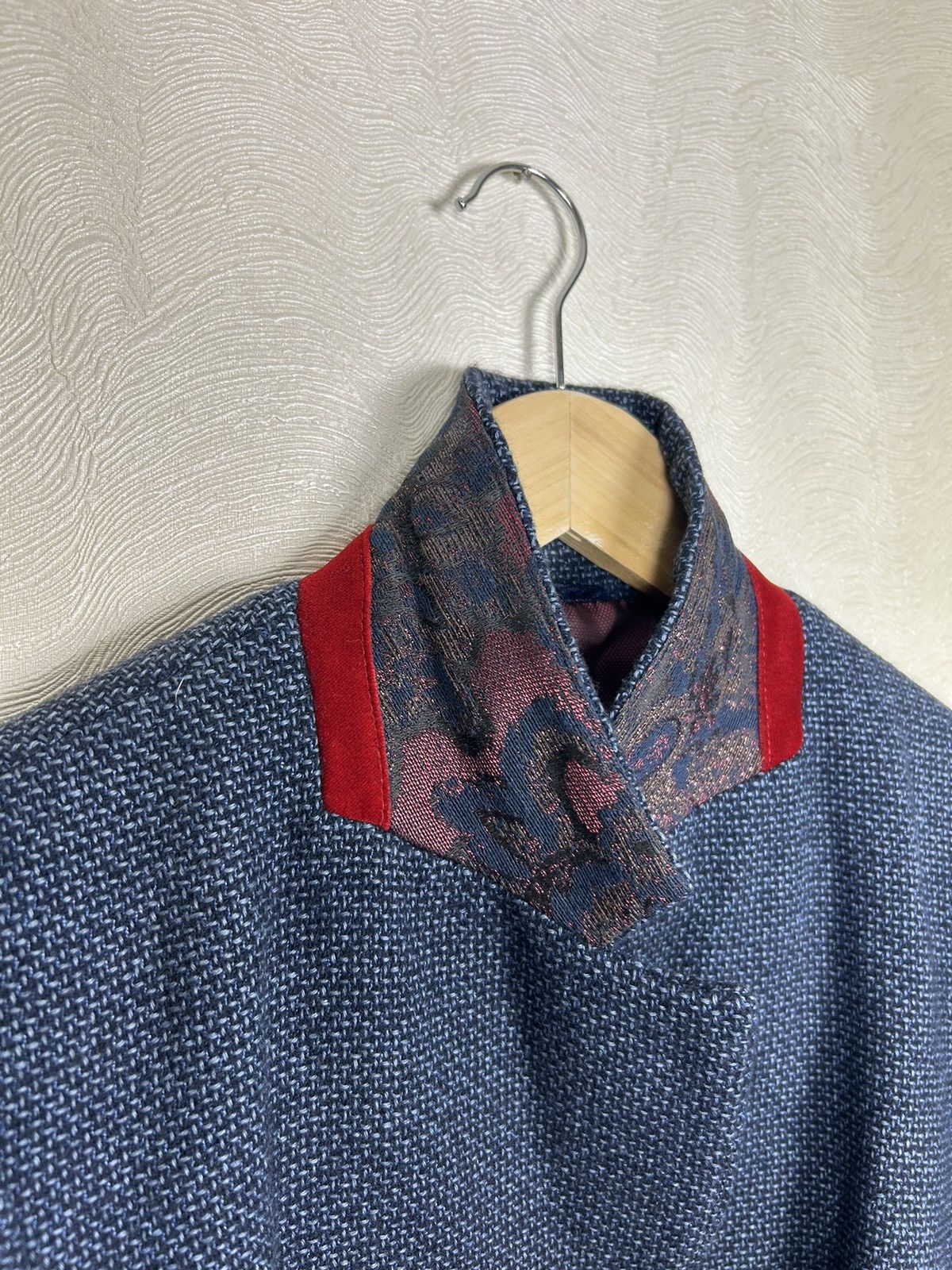 Designer × Schneiders Schneiders Salzburg Womens Navy Wool Tweed Blazer Jacket Size M / US 6-8 / IT 42-44 - 13 Thumbnail