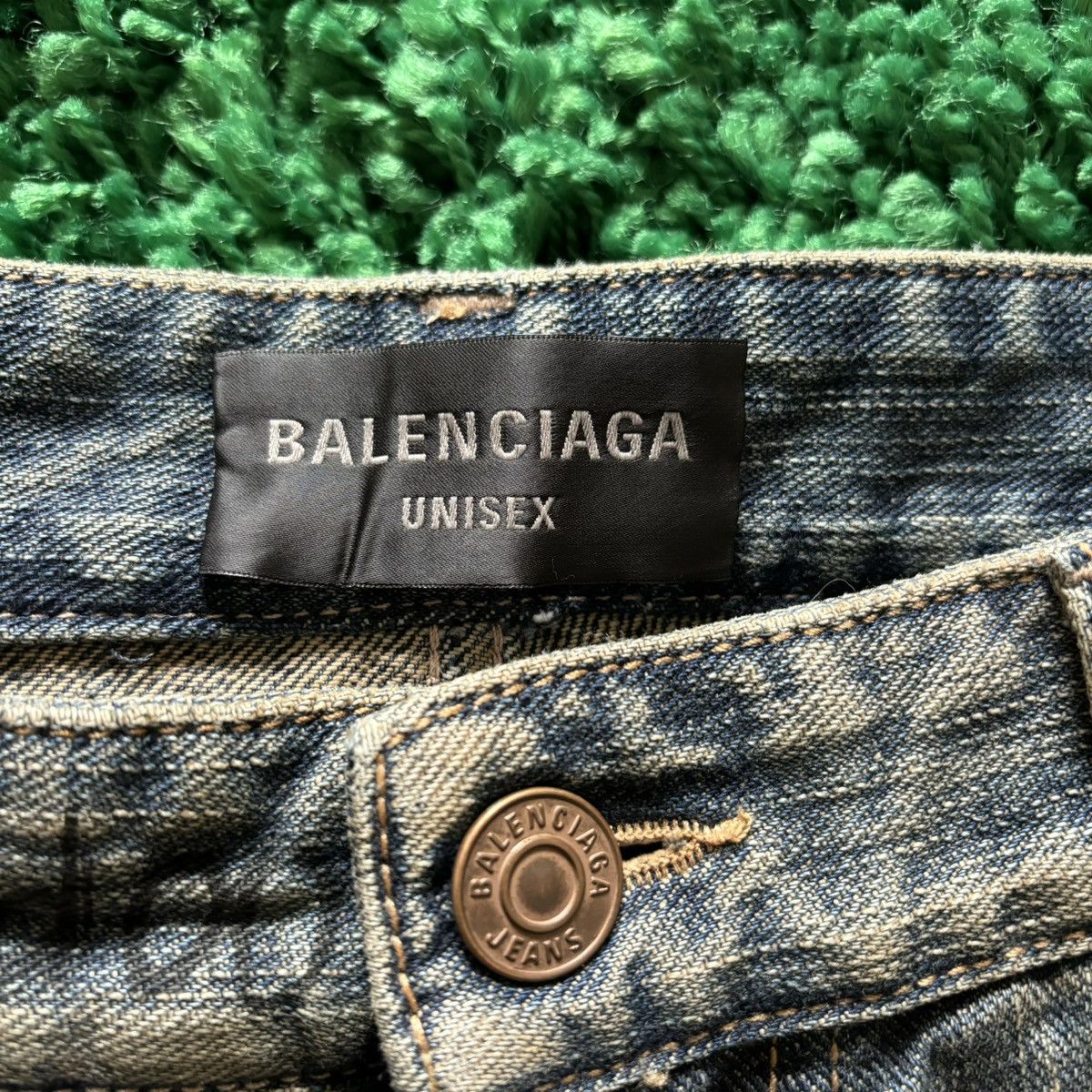 Balenciaga balenciaga crystal denim Size US 31 - 6 Thumbnail