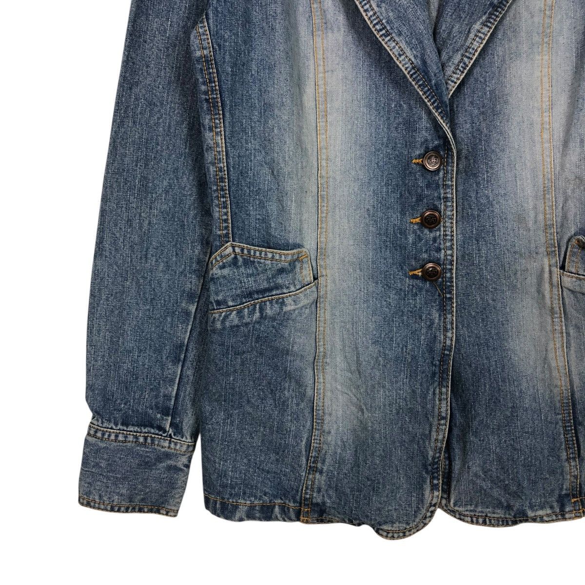 Japanese Brand 🔥VINTAGE DENIM CHORE WORK JACKET MOSSIMO ISSEY MIYAKE Size US M / EU 48-50 / 2 - 6 Thumbnail