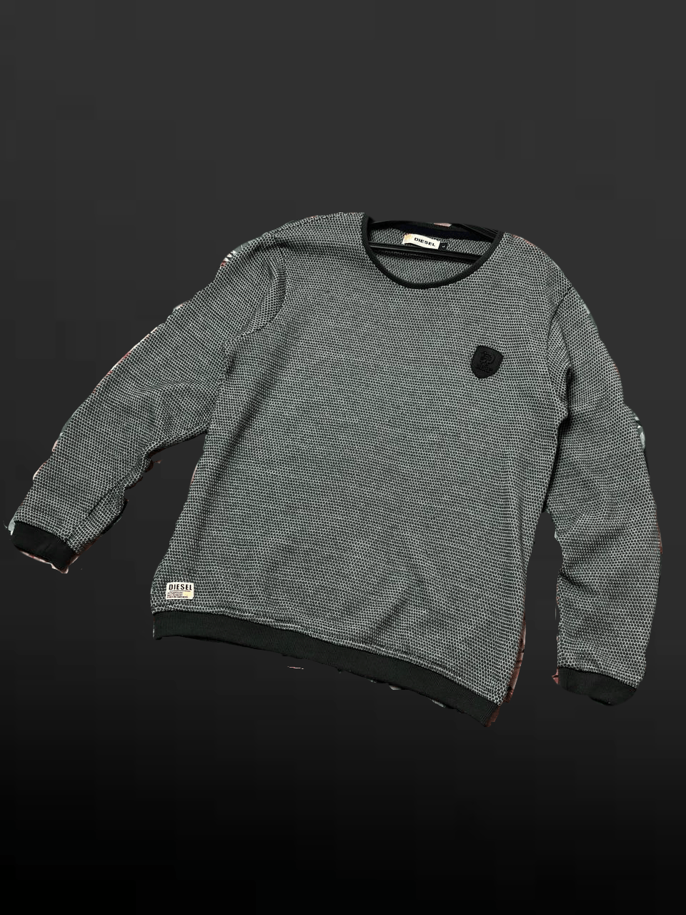 Diesel Diesel Casual Long Sleeve SMALL LOGO SWEATER Size US L / EU 52-54 / 3 - 1 Thumbnail