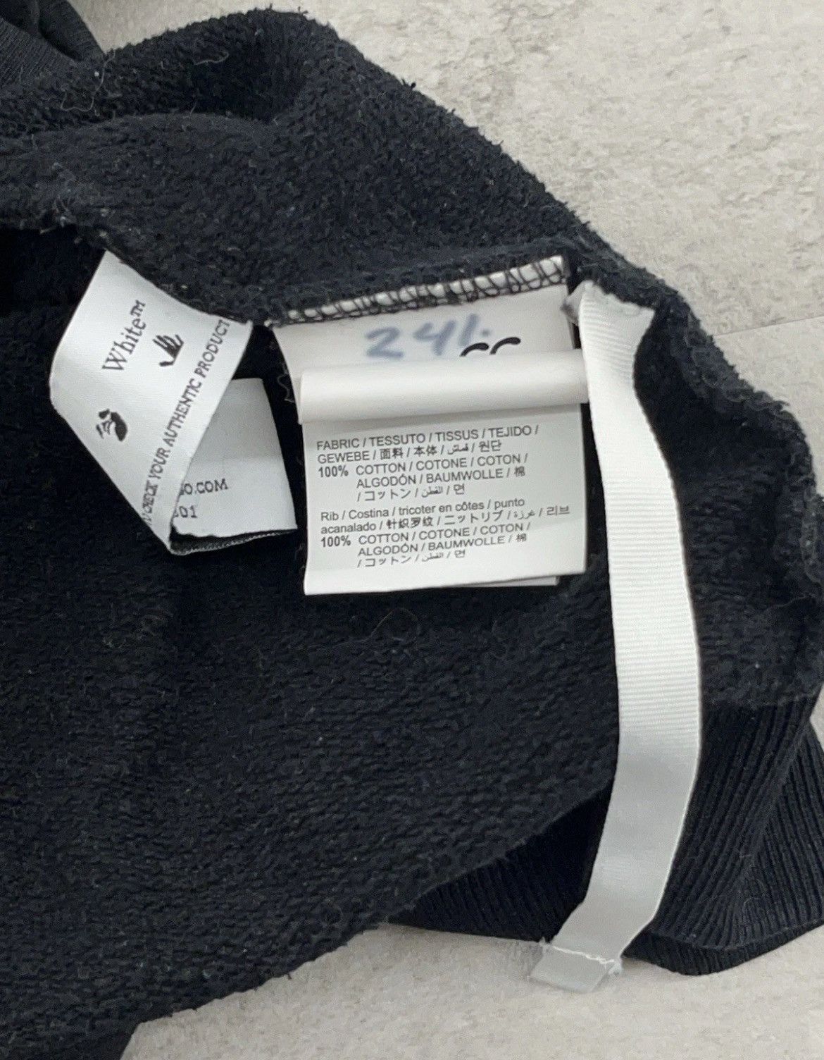 Off-White Off-White™ Diagonal Arrows Hoodie — Black/Blue — Size M Size US M / EU 48-50 / 2 - 7 Thumbnail