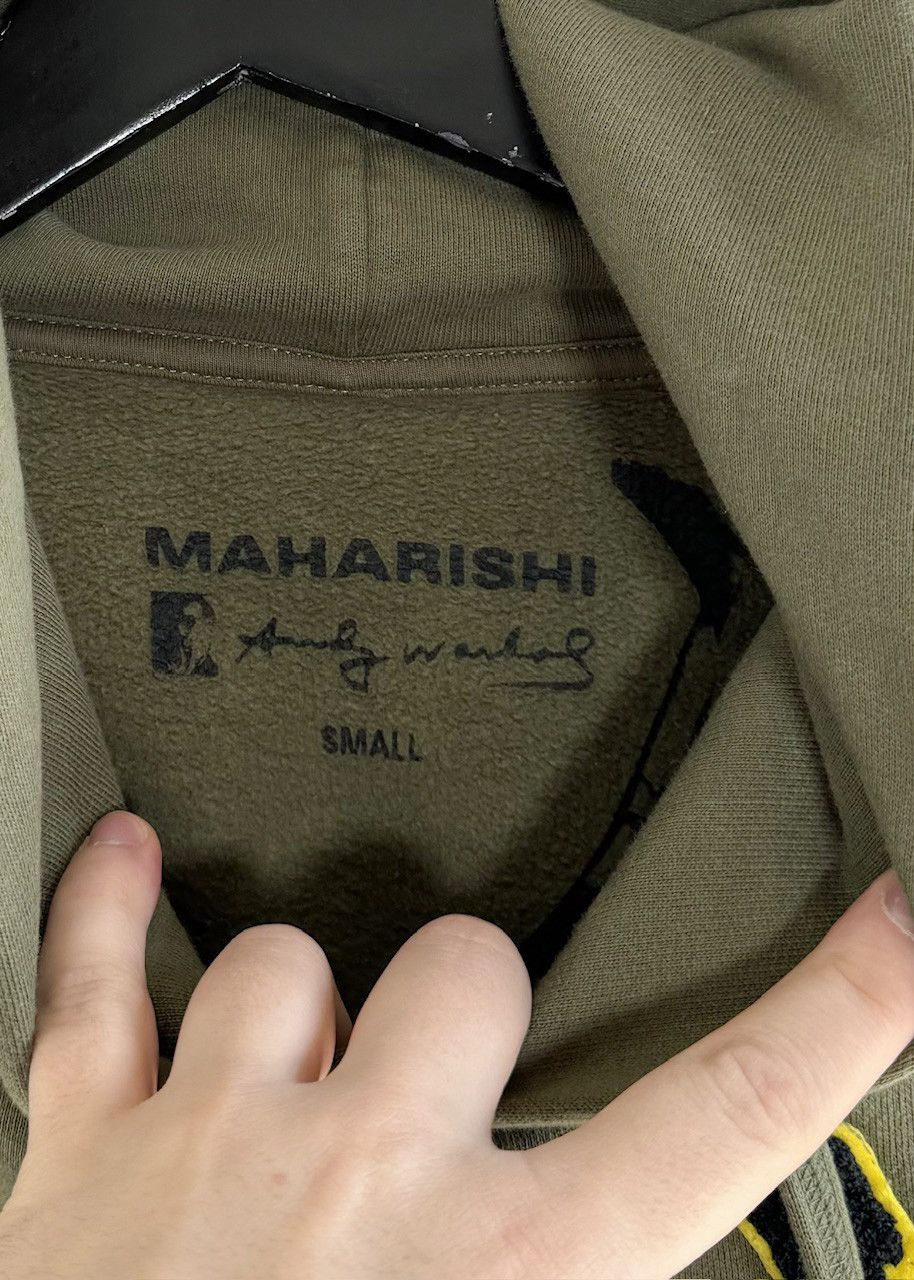 Andy Warhol Maharishi X Andy Warhol Banana Appliqué Green Hoodie Size US S / EU 44-46 / 1 - 5 Thumbnail