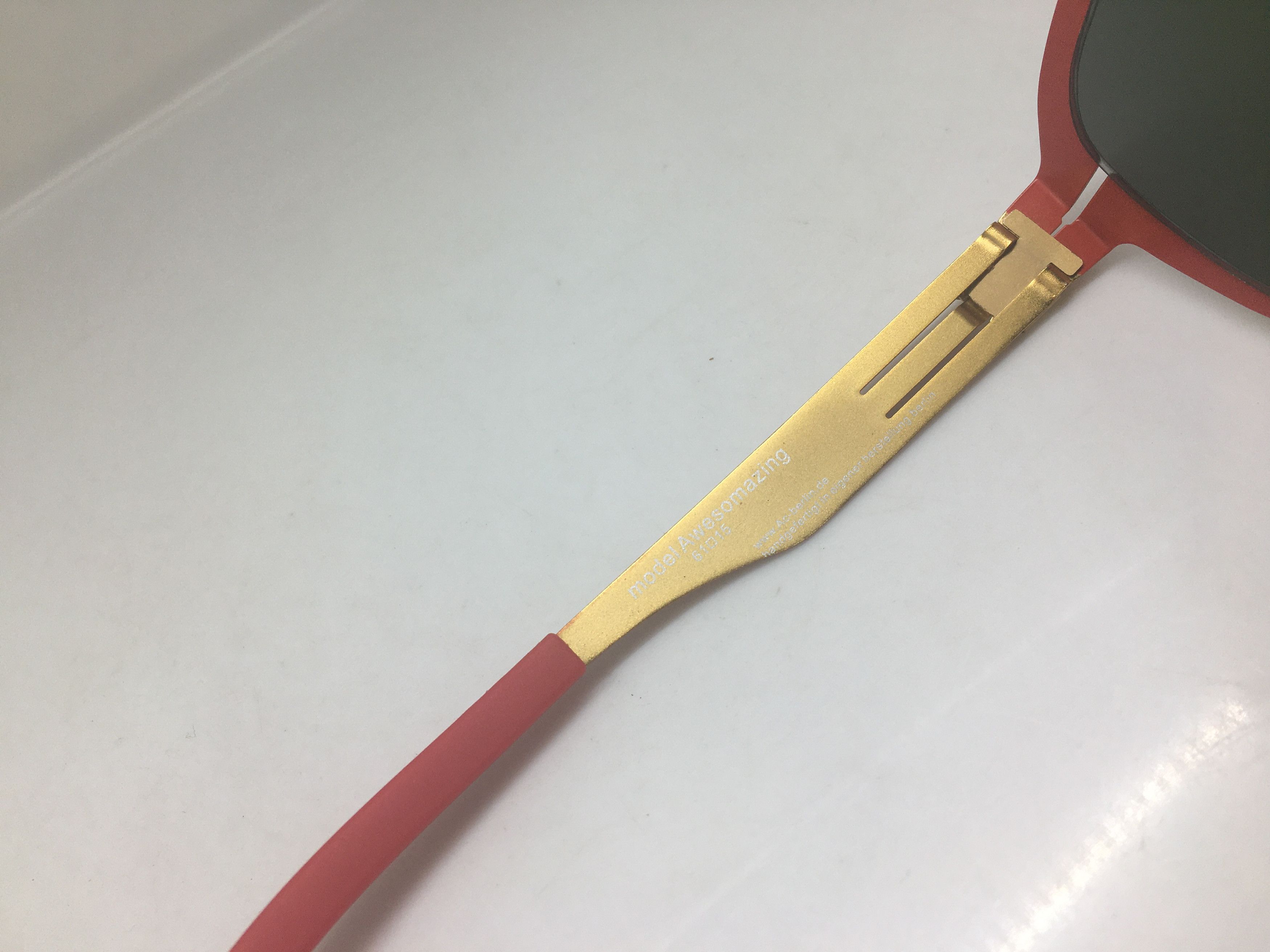 Other Red Gold Alloy Sunglasses Frame Size ONE SIZE - 5 Thumbnail