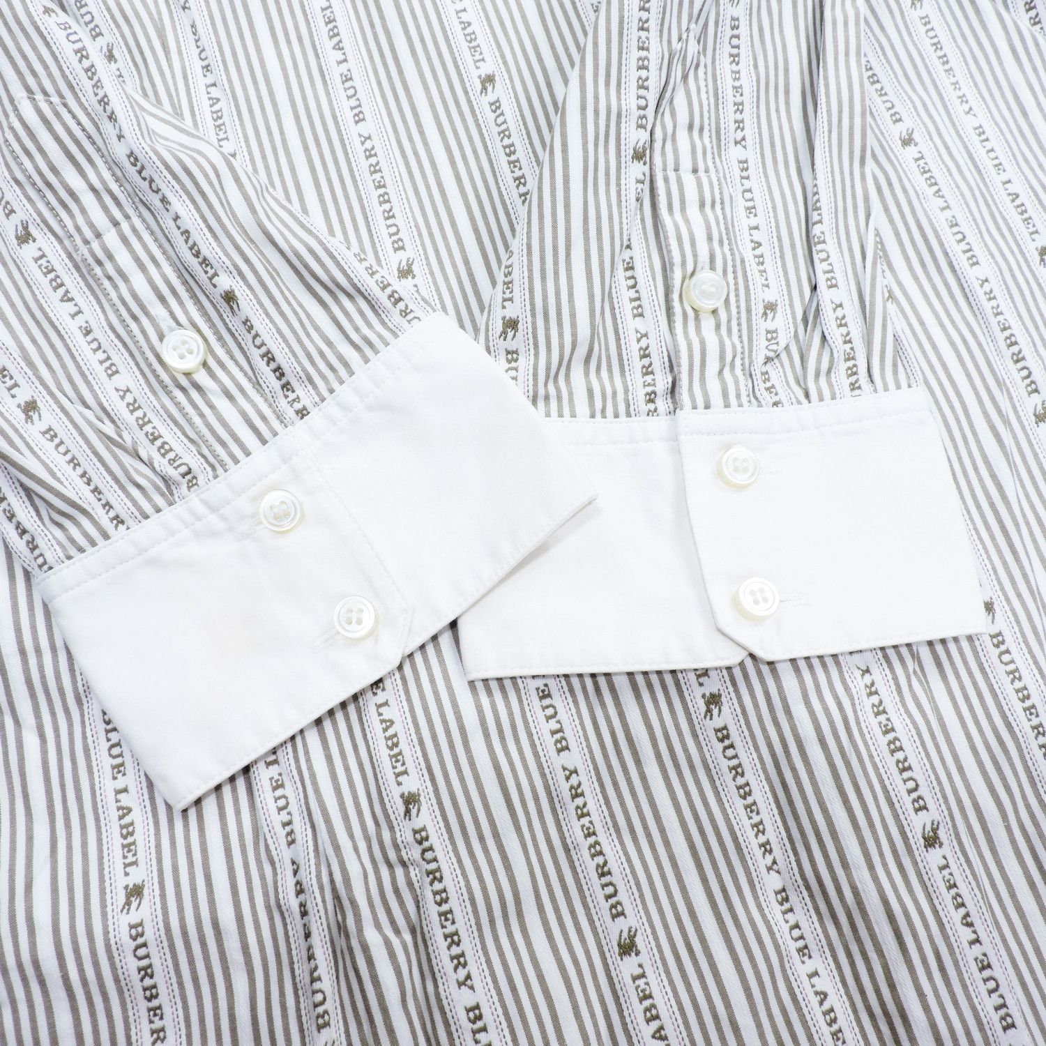 Burberry BURBERRY BLUE LABEL STRIPED MONOGRAM LONG SLEEVE SHIRT Size XS / US 0-2 / IT 36-38 - 11 Thumbnail