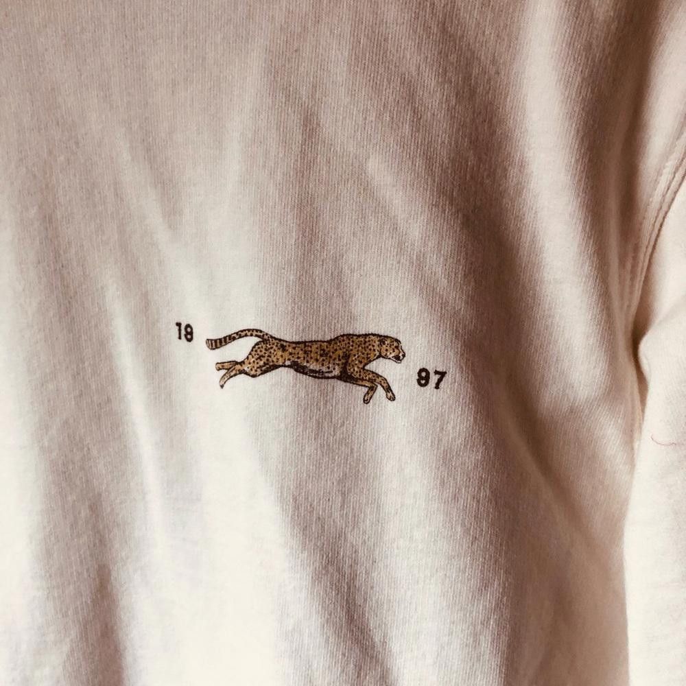 Designer Brandy Melville White sweater top graphic John Galt Size M / US 6-8 / IT 42-44 - 2 Thumbnail