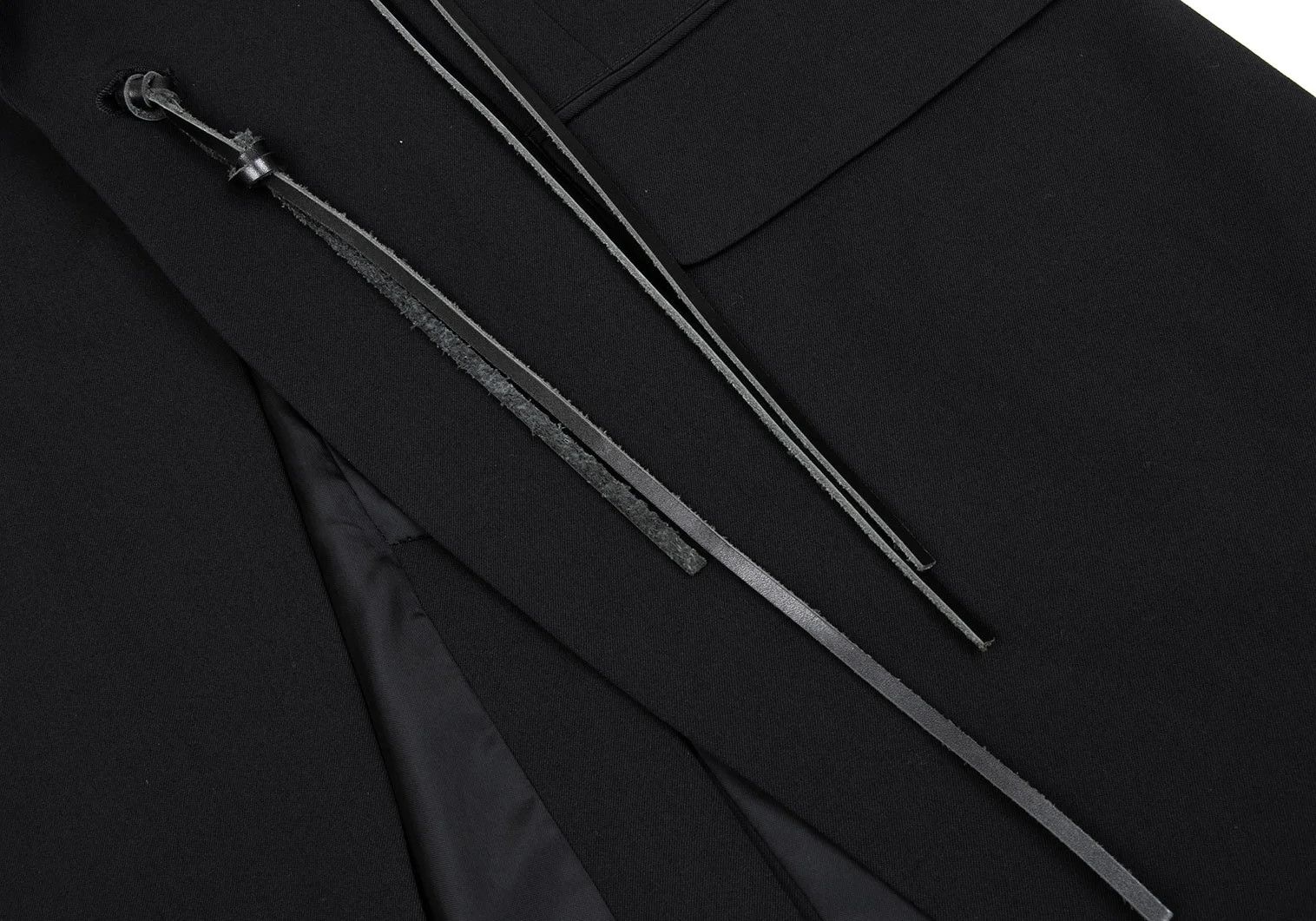 Yohji Yamamoto Yohji Yamamoto Wool Gabardine Long Jacket Size US L / EU 52-54 / 3 - 11 Thumbnail