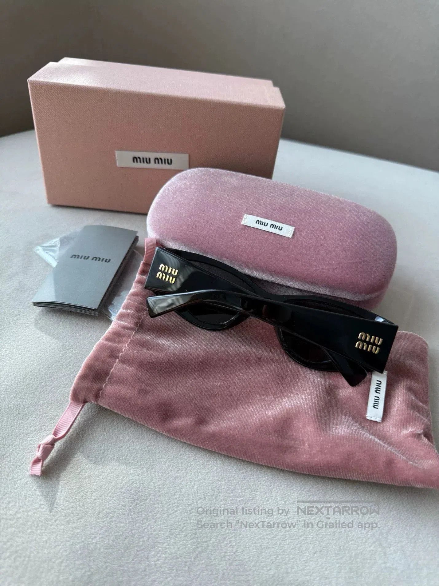 Miu Miu Miumiu Retro Cat-Eye Sunglasses. Size ONE SIZE - 1 Thumbnail