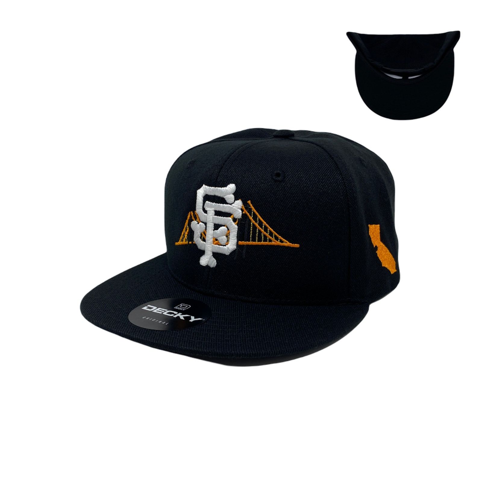 Other San Francisco Bone Bridge Snapback Hat All Black Size ONE SIZE - 1 Thumbnail