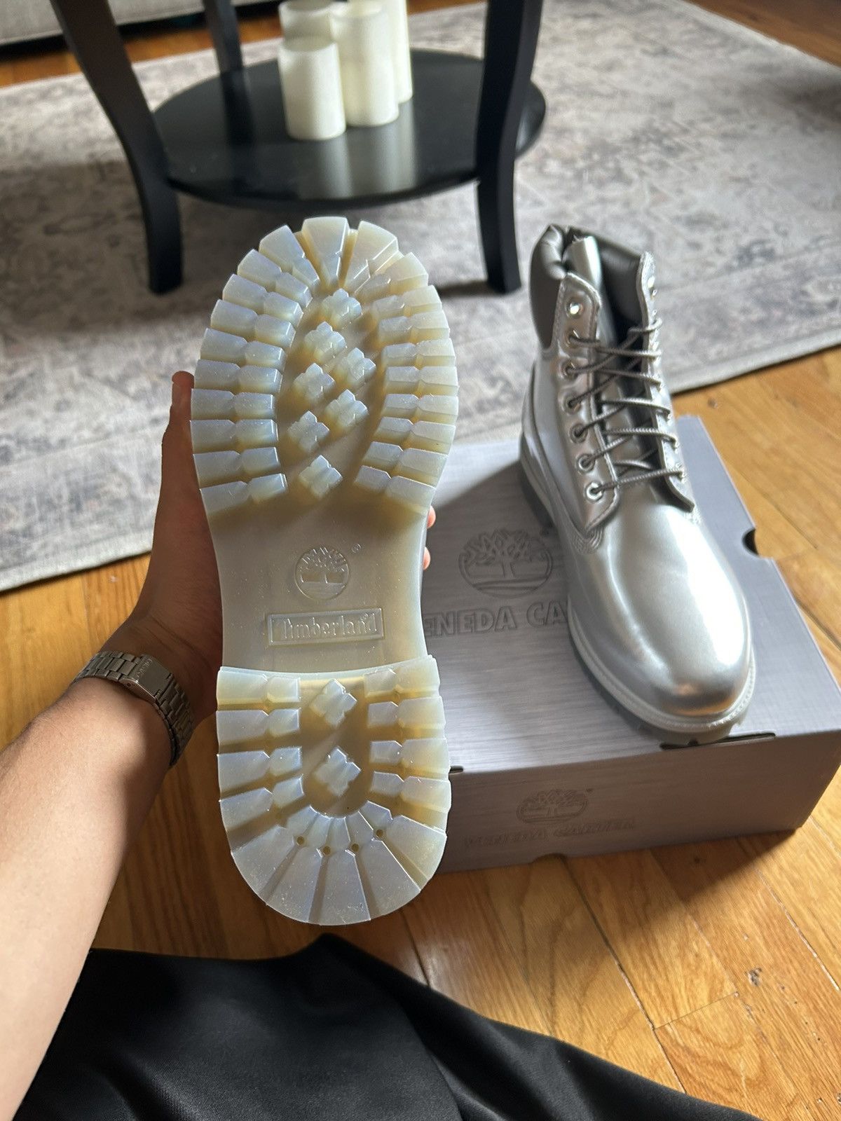 Timberland VENEDA CARTER X TIMBERLAND SILVER SURFERS 🛸 Size US 8.5 / EU 41-42 - 4 Thumbnail