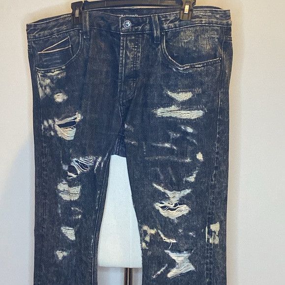 Cult Of Individuality Cult of Individuality Black and White Distressed Denim Jeans Size US 38 / EU 54 - 2 Thumbnail