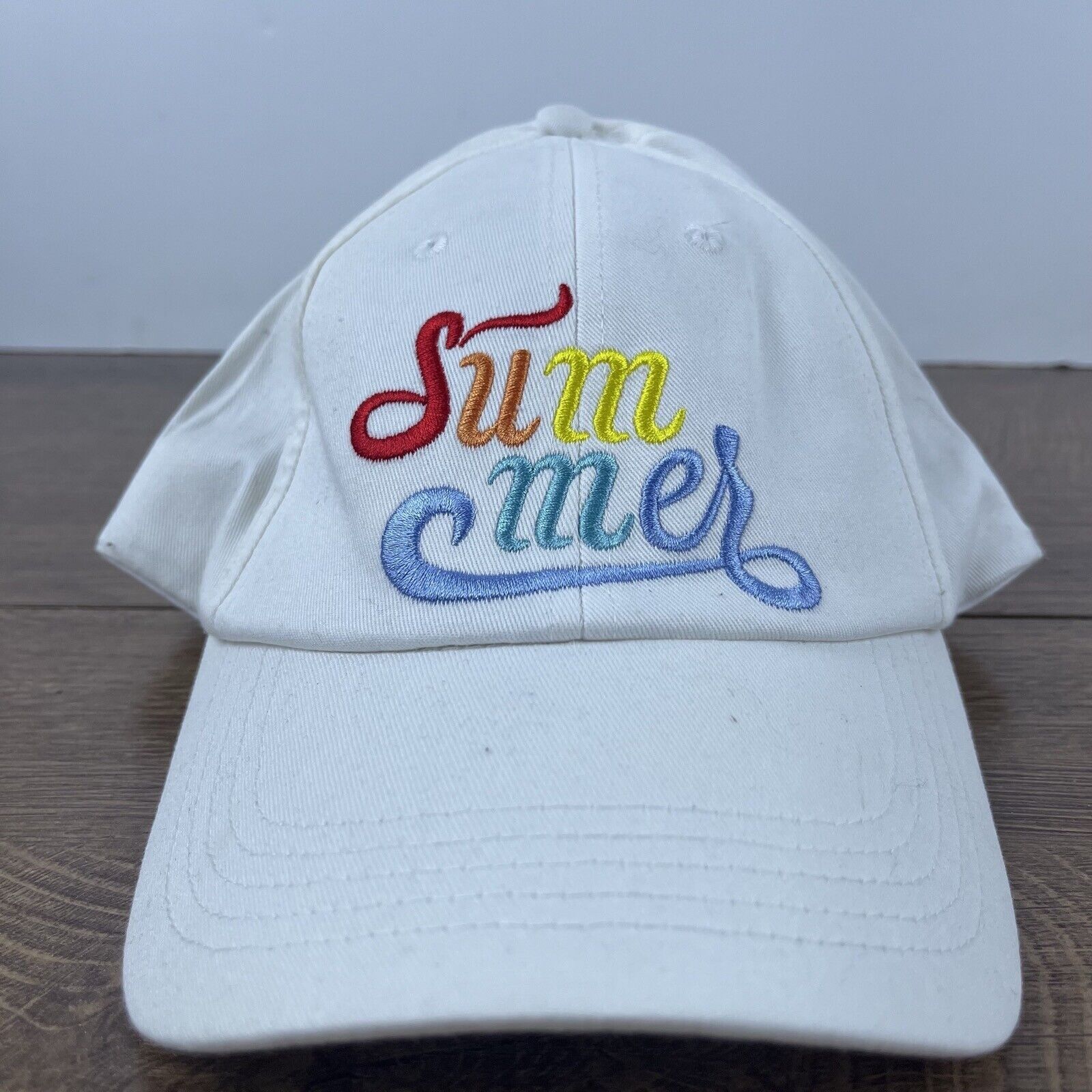Other Summer Hat Summer Baseball Hat White Adjustable Hat White Ad Size ONE SIZE - 2 Thumbnail