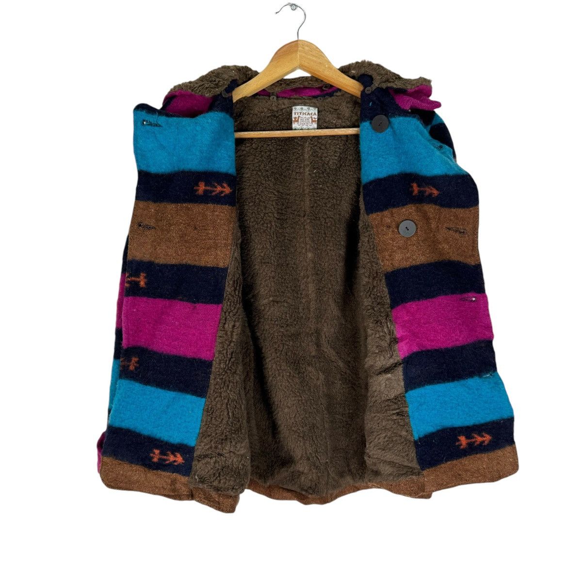 🌟TITICACA NATIVE HOODIE BUTTON JACKET