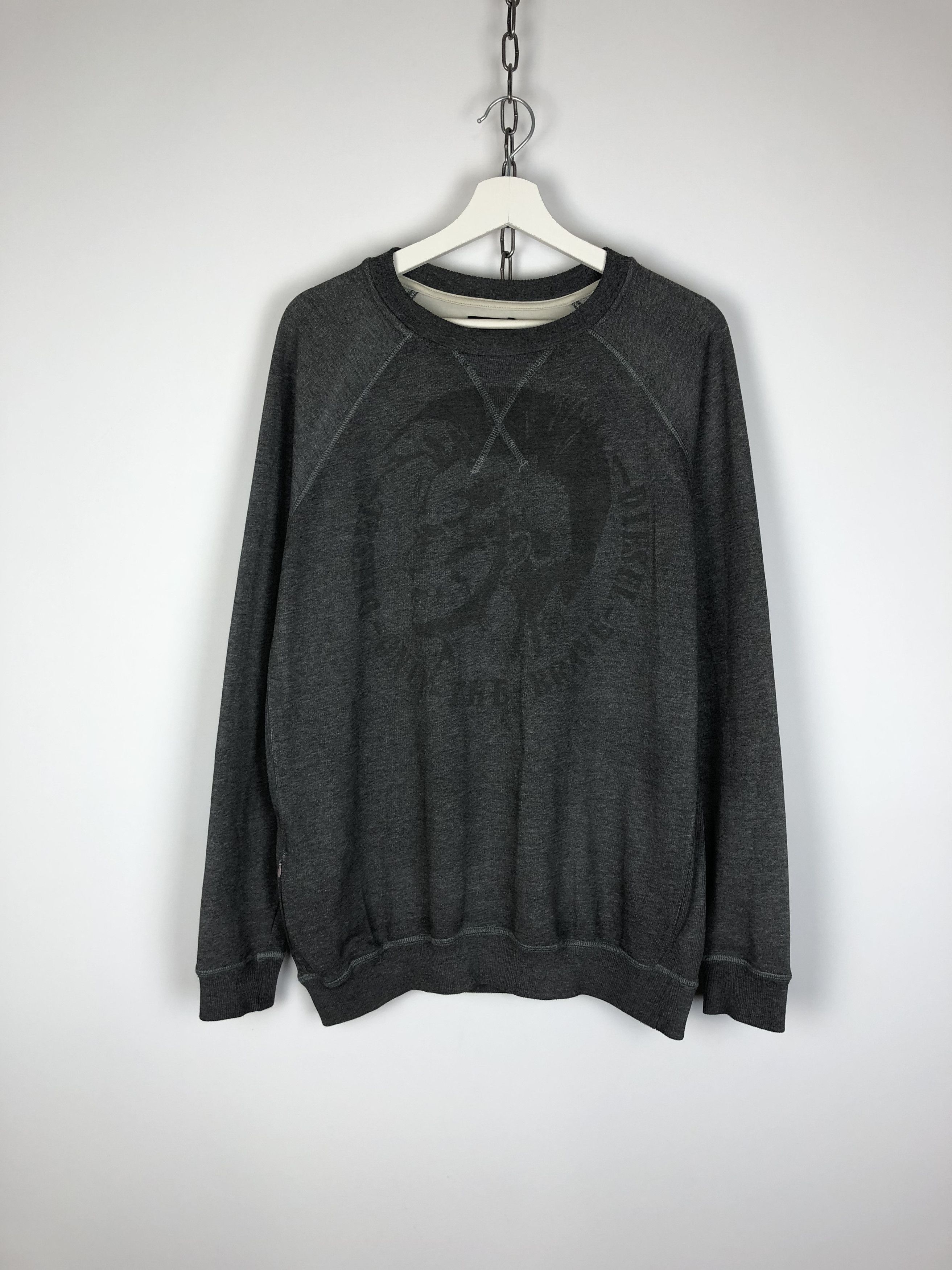 Diesel Diesel Sweatshirt Crewneck Center Logo Gray size M Size US M / EU 48-50 / 2 - 1 Thumbnail
