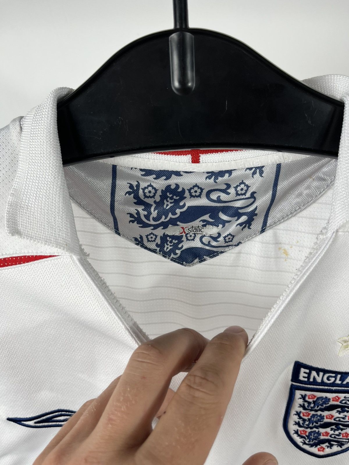 Umbro Umbro England Home Jersey 06 World Cup White Football Shirt Size US L / EU 52-54 / 3 - 9 Thumbnail