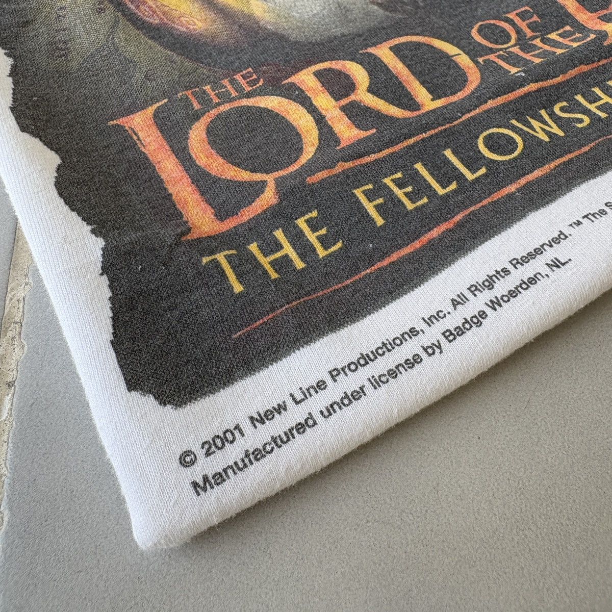 Vintage Vintage Promo Tee Movie - The Lord of the Rings 2001 Size US XL / EU 56 / 4 - 3 Thumbnail