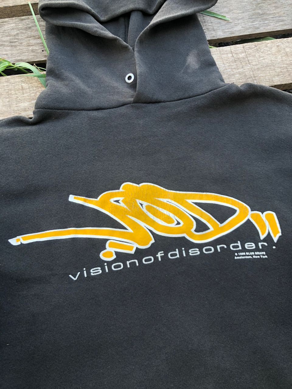 Band Tees Vintage 90s Vision Of Disorder "Graffiti" Hardcore Hoodie Size US XL / EU 56 / 4 - 4 Thumbnail