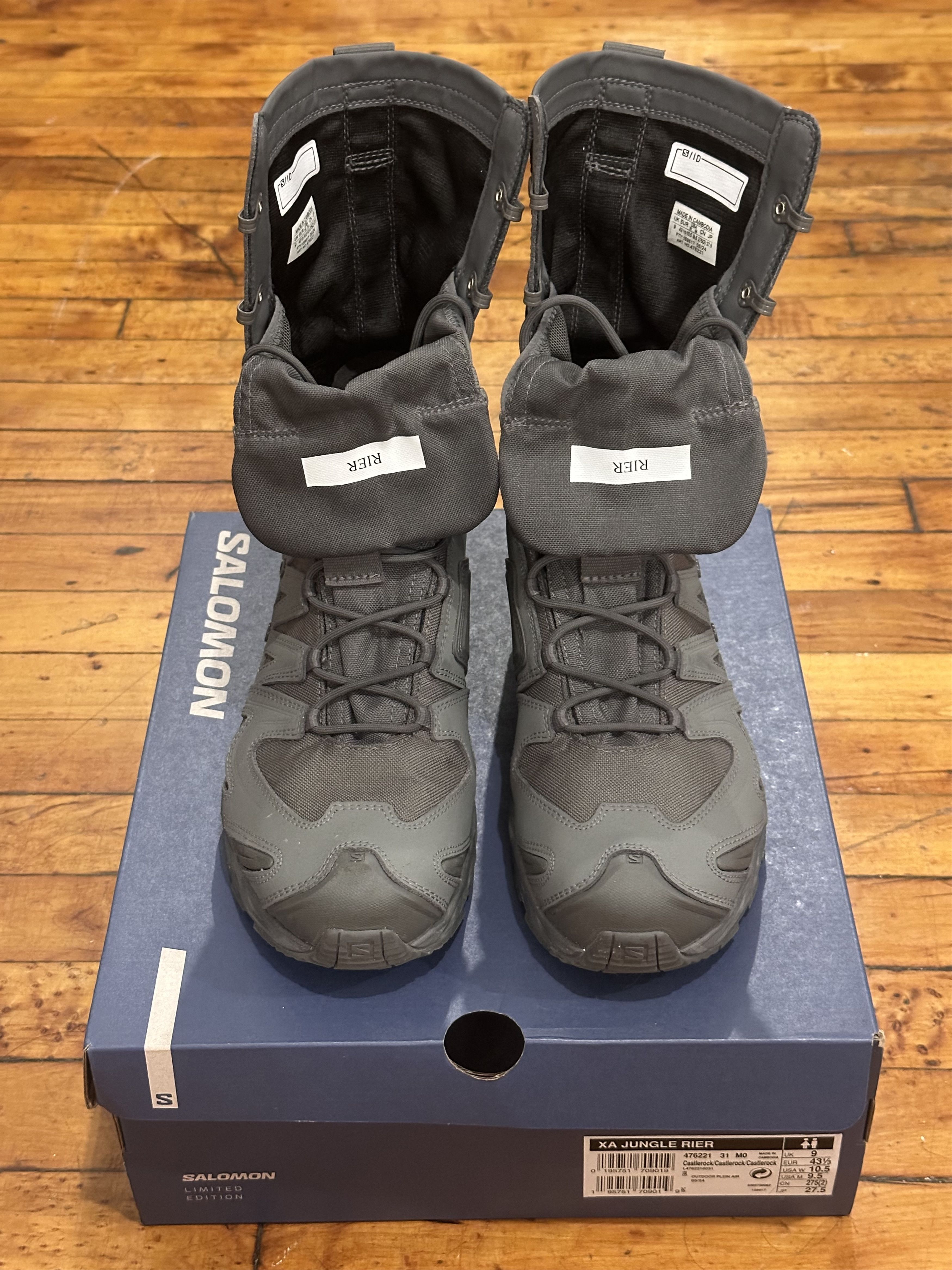 SALOMON x RIER XA Jungle Tactical Boots Castlerock Grey