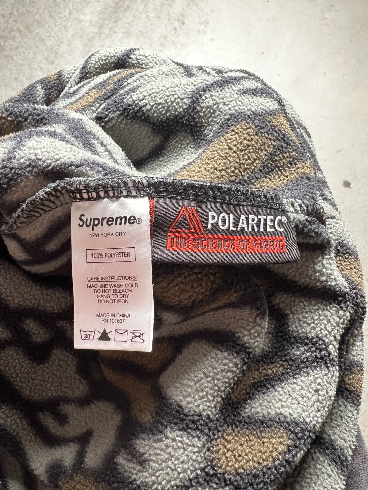 Supreme Supreme Polartec Hooded Sweatshirt Olive Treebark Camo Size US M / EU 48-50 / 2 - 11 Thumbnail