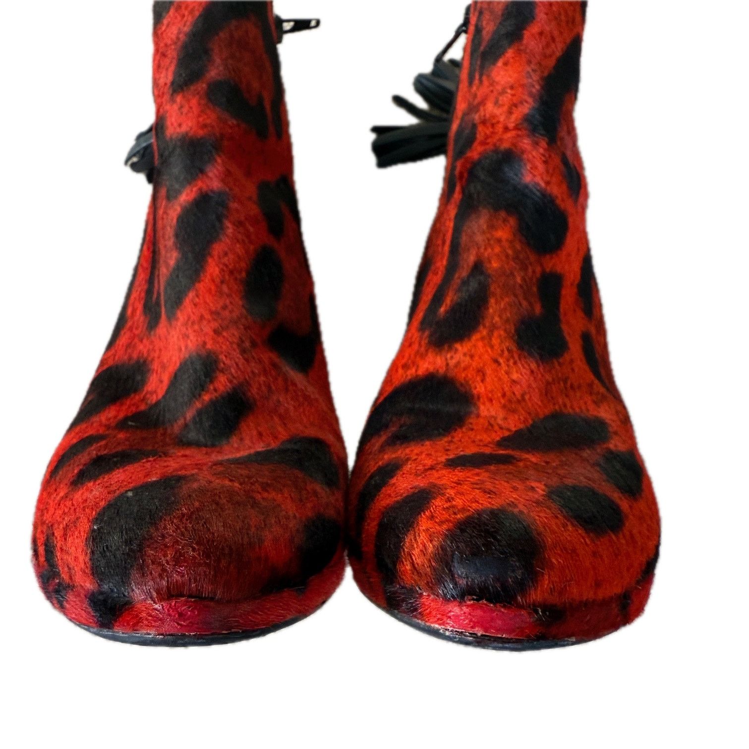 Stuart Weitzman stuart weitzman calf hair leopard back flip bootie - size 10 Size US 10 / IT 40 - 3 Thumbnail