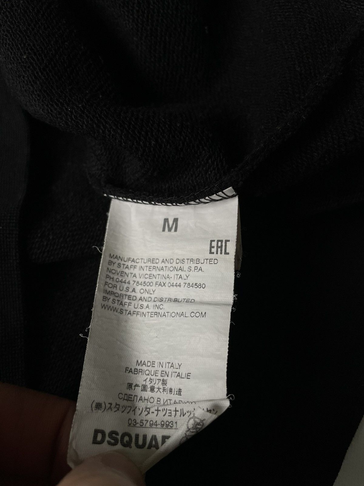 Dsquared2 Dsquared 2 ICON Men Black Sweatshirt Size S-M Made In Italy Size US S / EU 44-46 / 1 - 9 Thumbnail