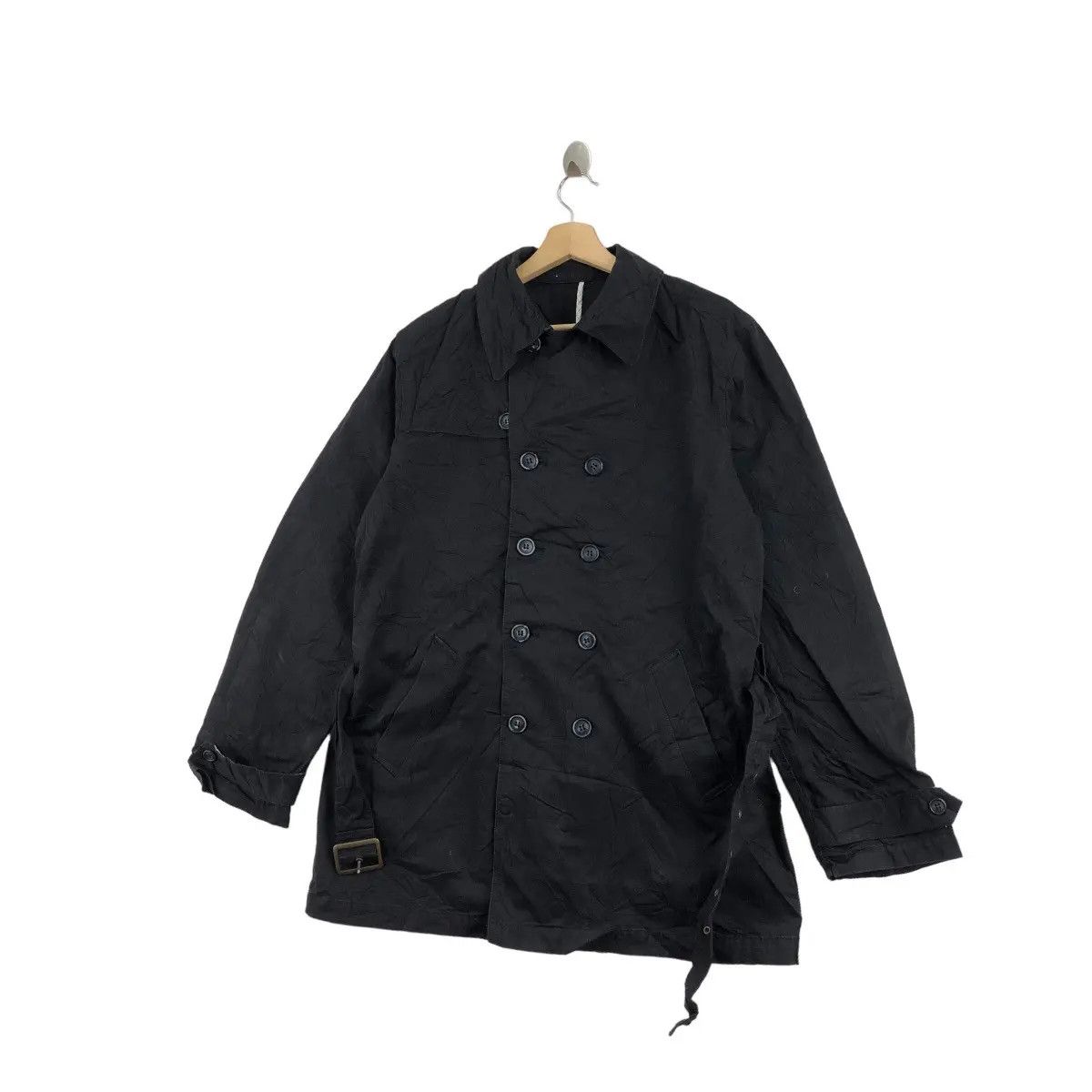 Takeo Kikuchi Vtg TAKEO KIKUCHI JAPAN Minimalist Peacoat Trench Coat Size L / US 10 / IT 46 - 4 Thumbnail