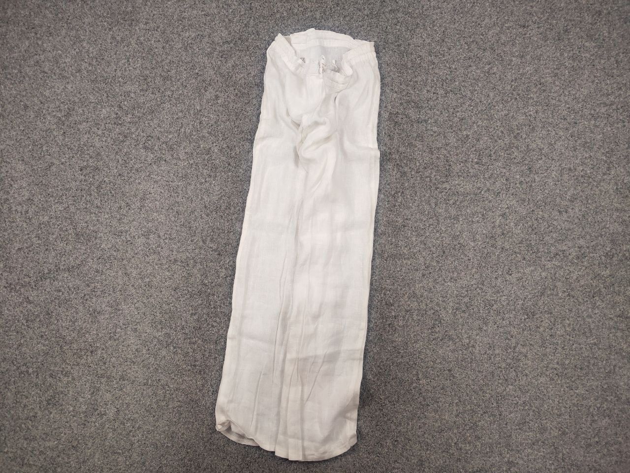 120% Lino 120% Lino Design Classic white Trouser Pants elastic waist Size 30" / US 8 / IT 44 - 3 Thumbnail