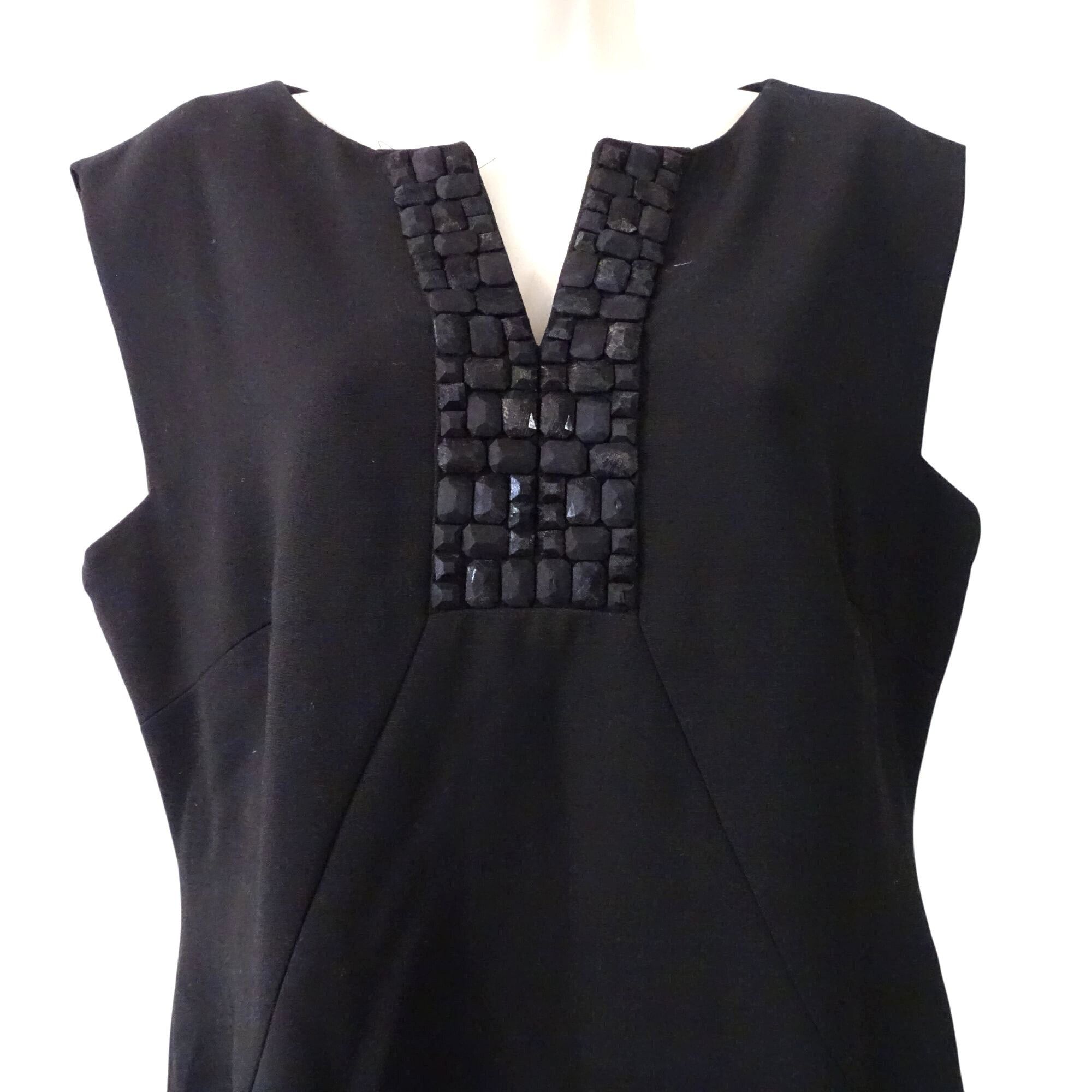 Other Tahari Arthur S Levine Sleeveless Black Sheath Dress Size 10 Size L / US 10 / IT 46 - 2 Thumbnail