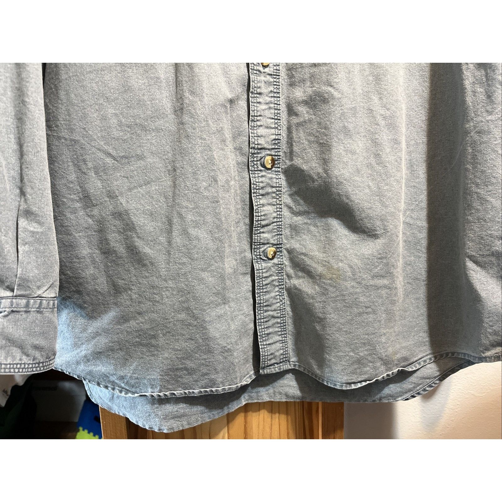 Redhead Redhead VTG Shirt Men’s L Blue Canvas Long Sleeve Button Size US L / EU 52-54 / 3 - 6 Thumbnail
