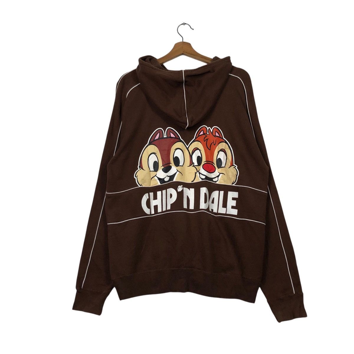 Japanese Brand Tokyo Disney Resort Exclusive Chip ’n Dale Big Print Hoodie Size US L / EU 52-54 / 3 - 9 Thumbnail