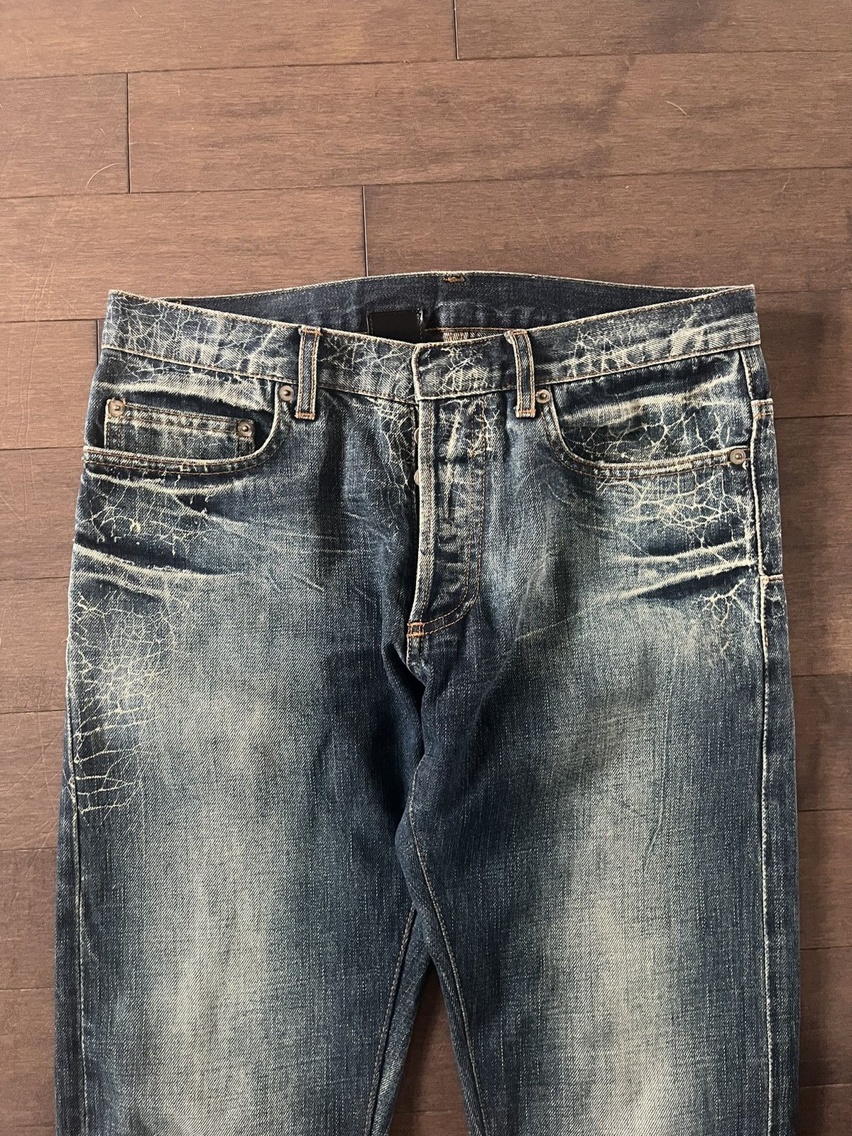 Dior ss07 spiderweb denim | Grailed