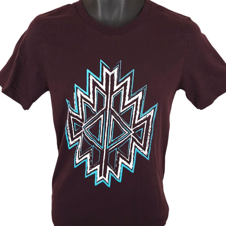Vintage Texas True Threads T Shirt Womens Size Small Maroon Red Southwestern Print Size S / US 4 / IT 40 - 2 Thumbnail
