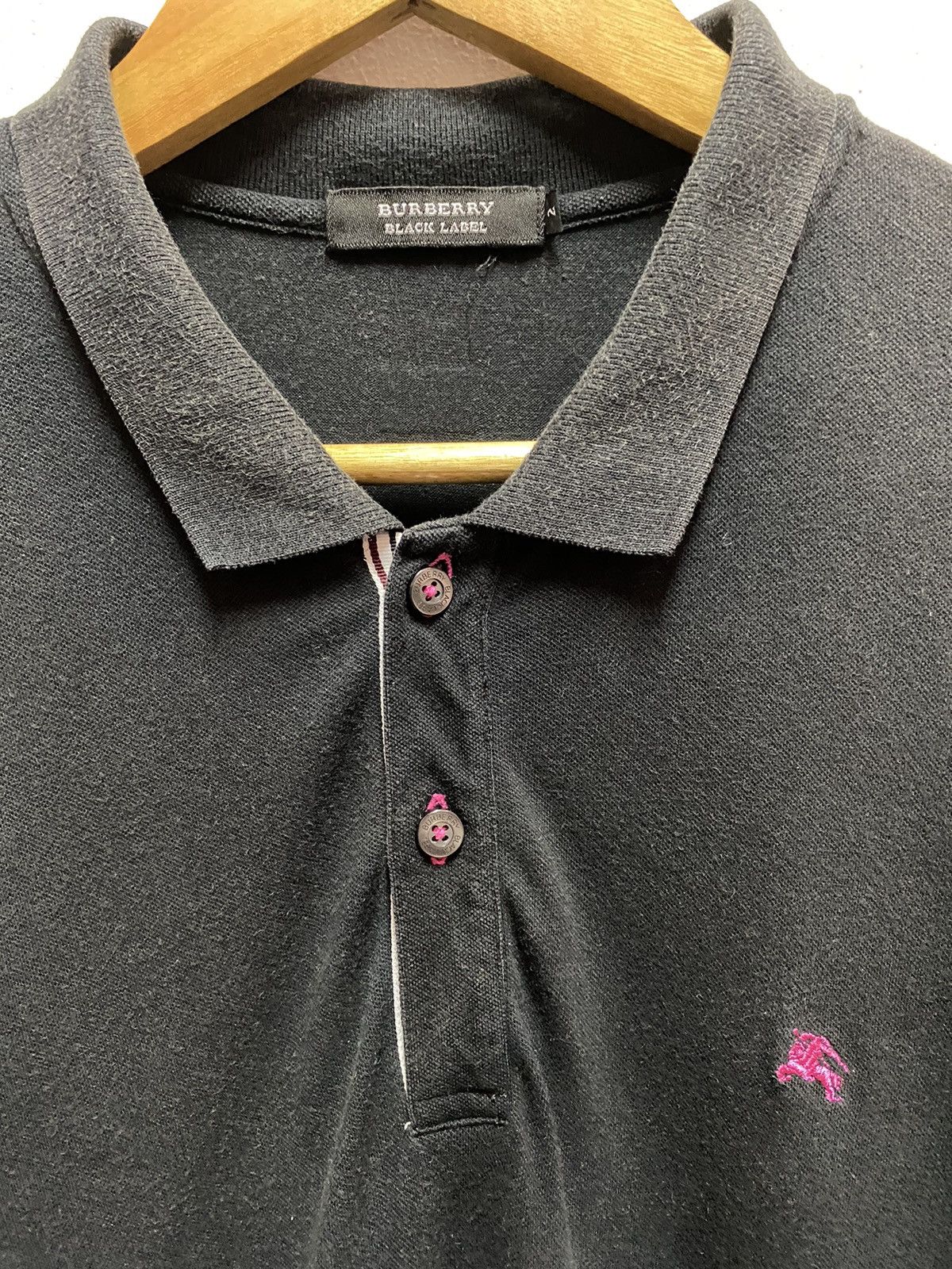 Burberry BURBERRY BLACK LABEL POLOS SHIRT BLACK Size US S / EU 44-46 / 1 - 2 Thumbnail
