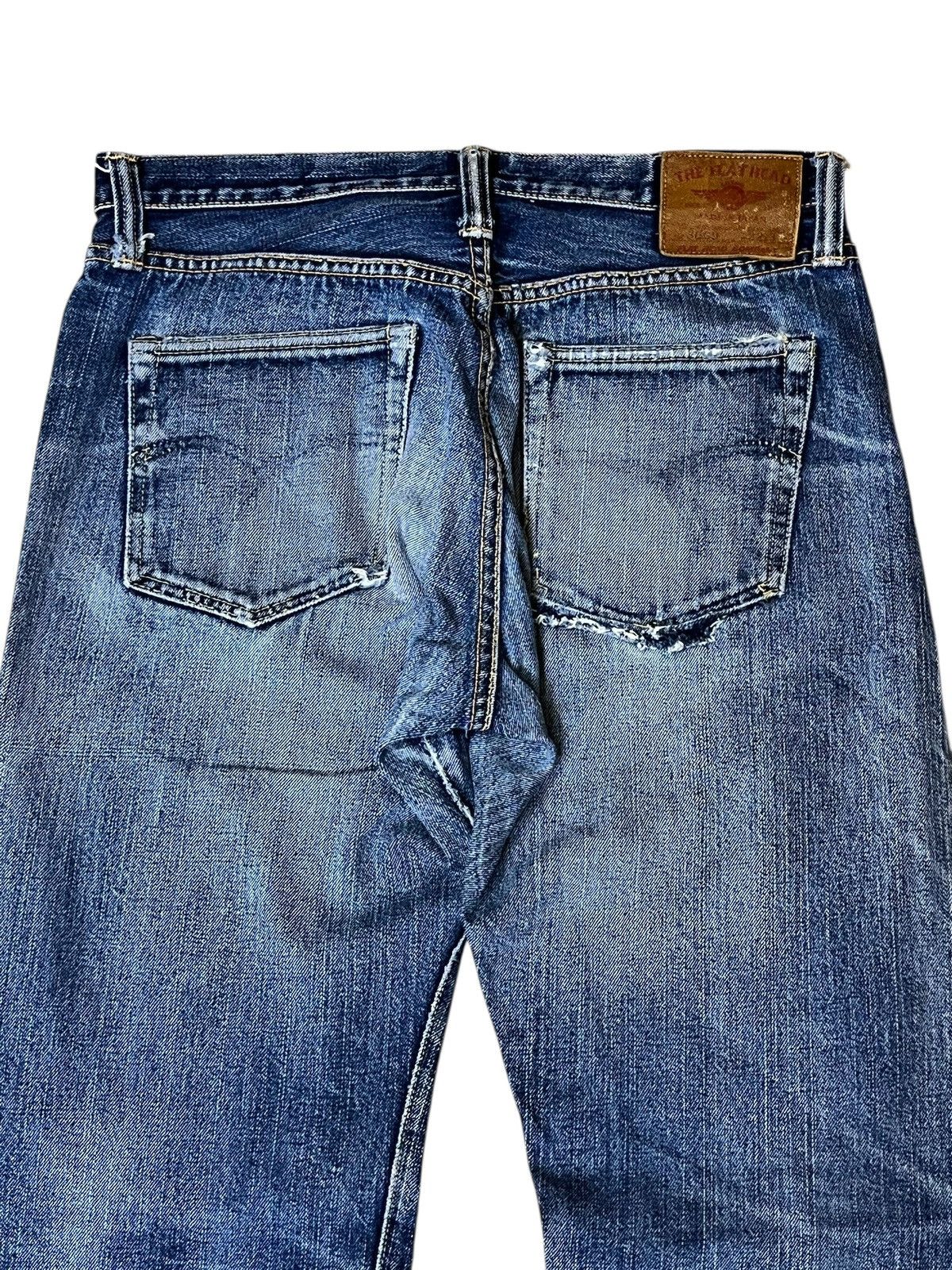 The Flat Head Sick🔥Japanese denim THE FLAT HEAD distressed selvedge jeans Size US 30 / EU 46 - 10 Thumbnail