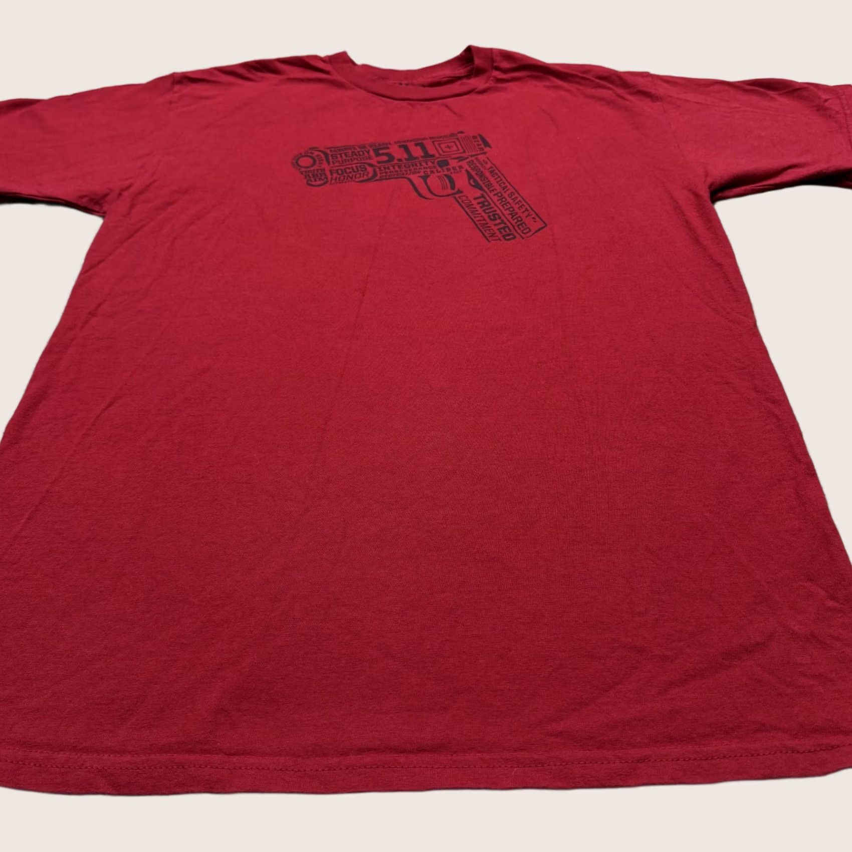 Vintage 5.11 Tactical Men's Shirt M Red Short Sleeve Graphic Tee Size US M / EU 48-50 / 2 - 1 Thumbnail