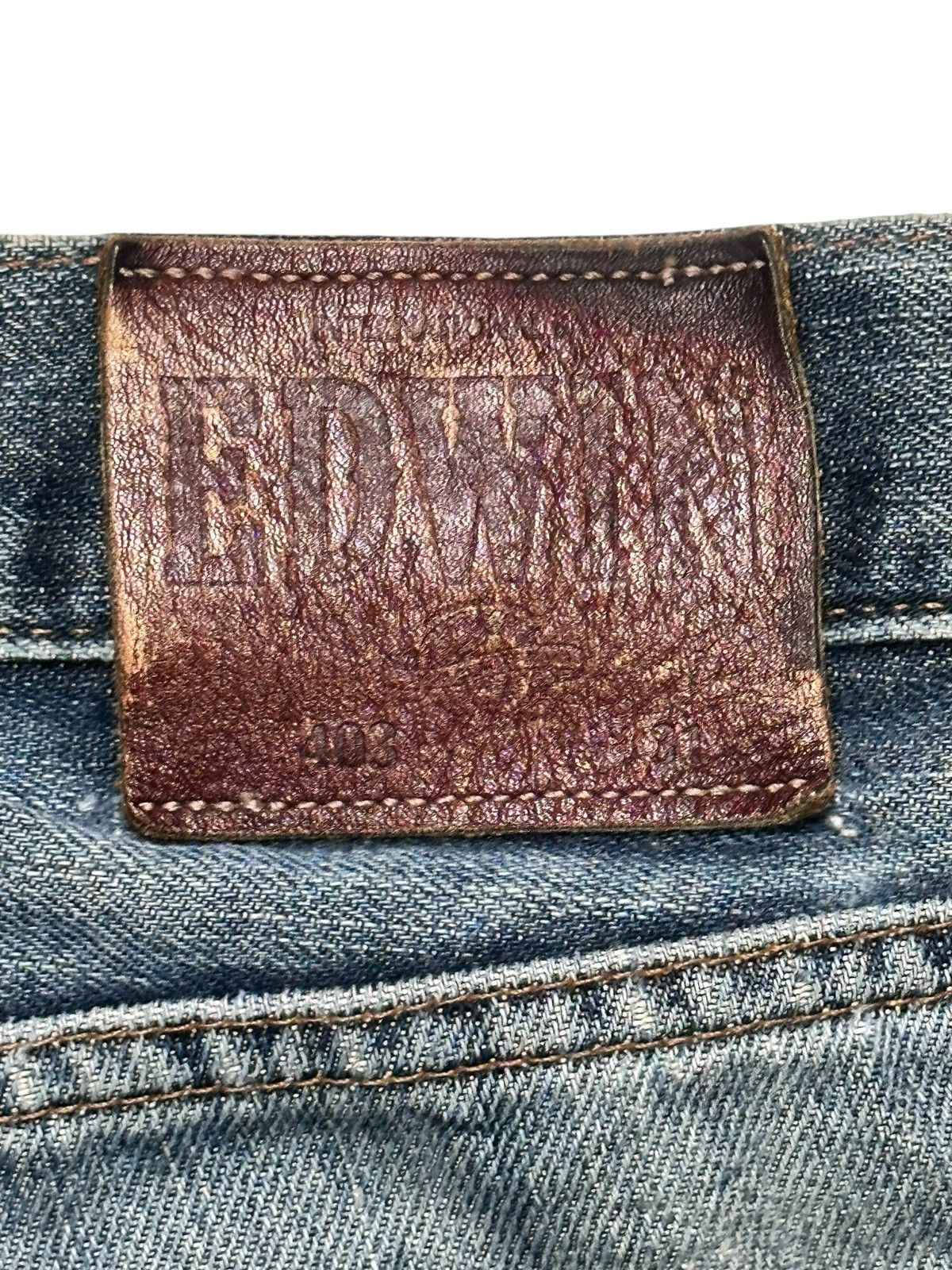 Edwin Vintage Edwin Straight Leg Japan Denim Distressed Light Wash Size US 32 / EU 48 - 9 Thumbnail