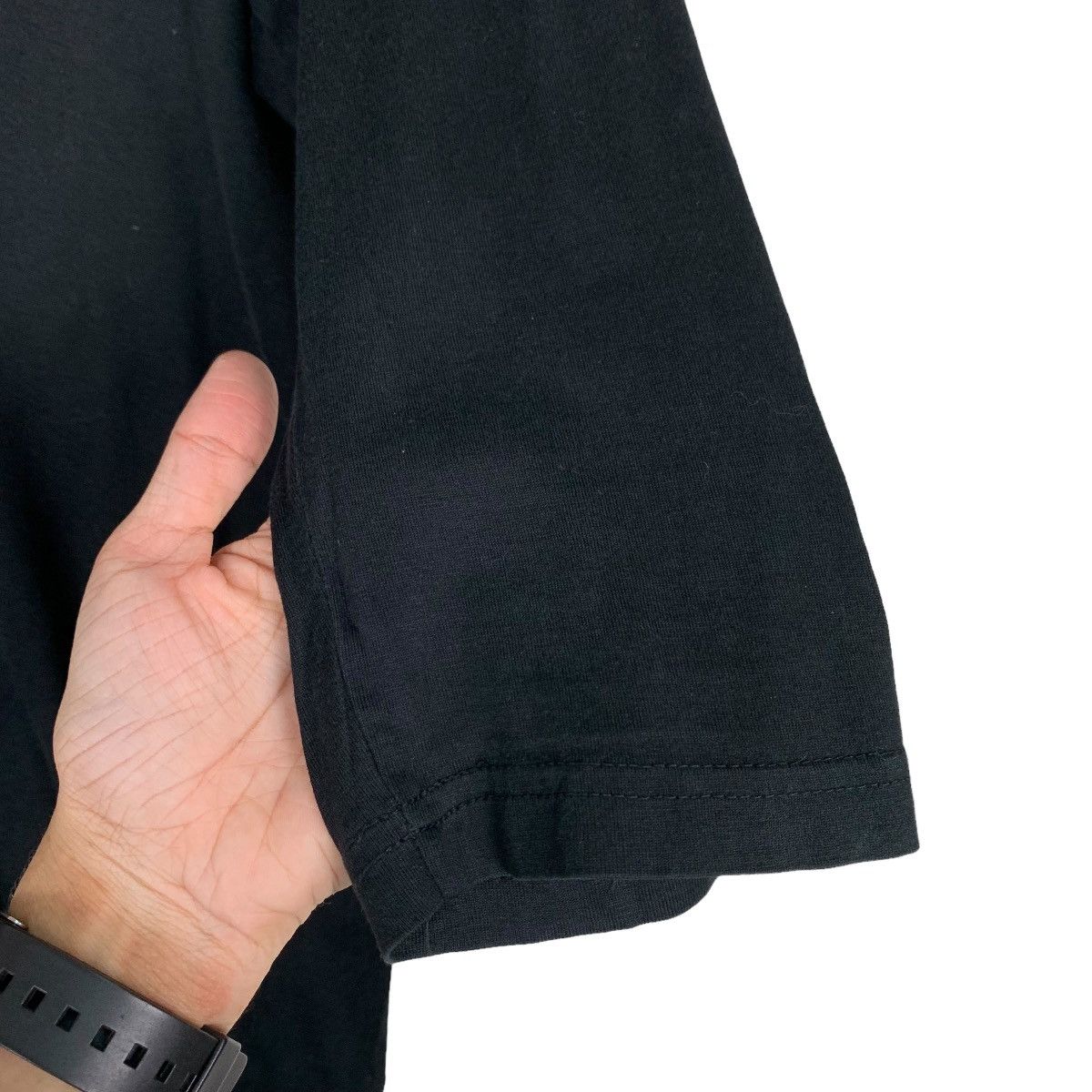 Attachment ATTACHMENT Black Plain V Neck Raglan Shirt #0342-C16 Size US M / EU 48-50 / 2 - 10 Thumbnail