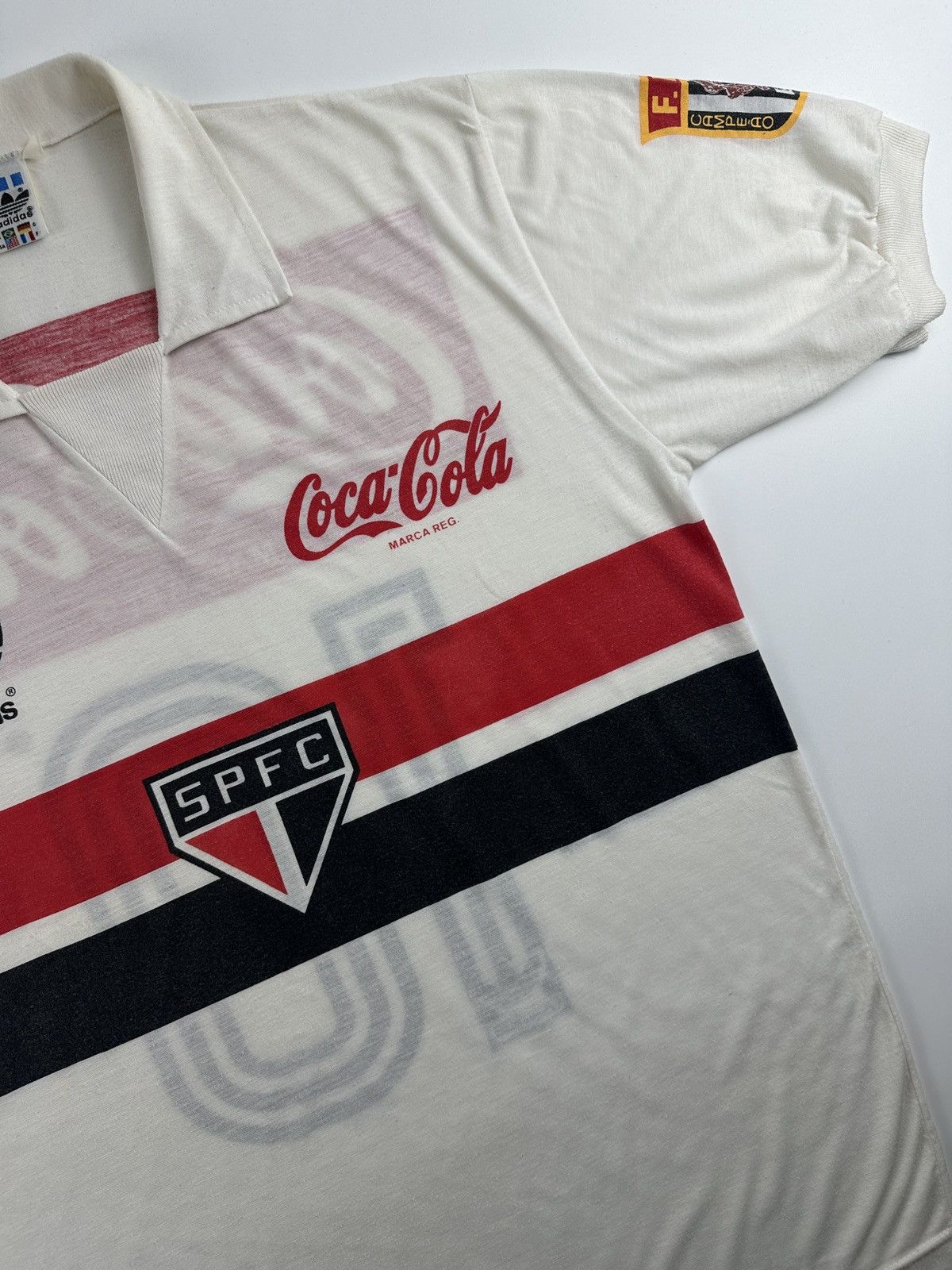 Adidas × Vintage VINTAGE 1989 SAO PAULO HOME SPFC BRAZIL SOCCER JERSEY Size US L / EU 52-54 / 3 - 3 Thumbnail