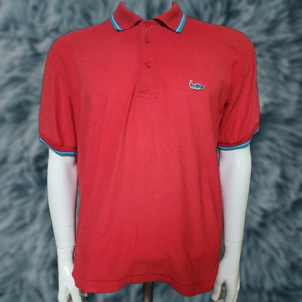 Baracuta VINTAGE Baracuta Polo Shirt XL Red Men Polo 70s Fish Golf Shirt Size US XL / EU 56 / 4 - 1 Thumbnail
