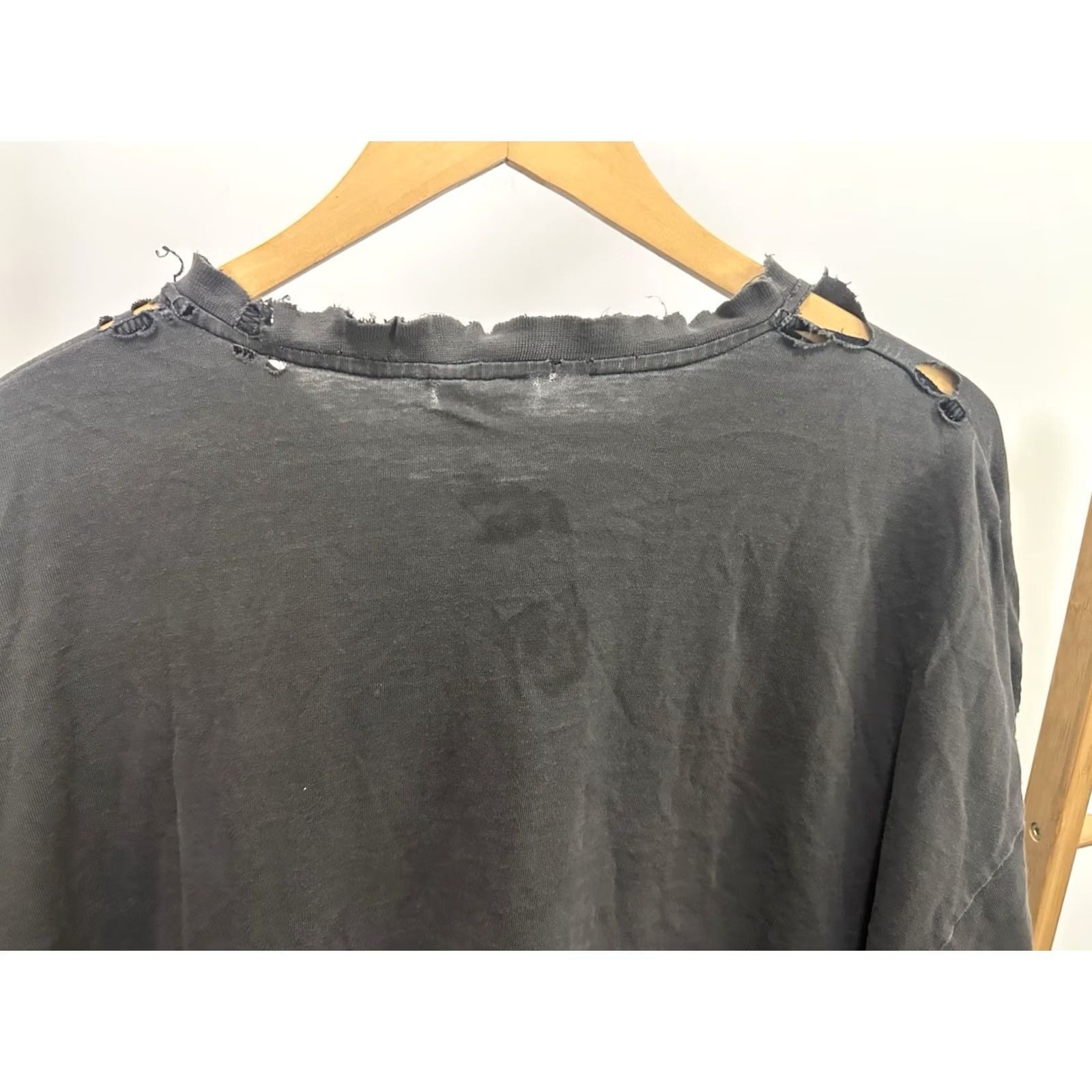 Vintage VTG Starco 5XL T-Shirt Black Grunge Distressed Worn Oversized Slim Fit Adults Mens Shirt Size US XXL / EU 58 / 5 - 7 Thumbnail