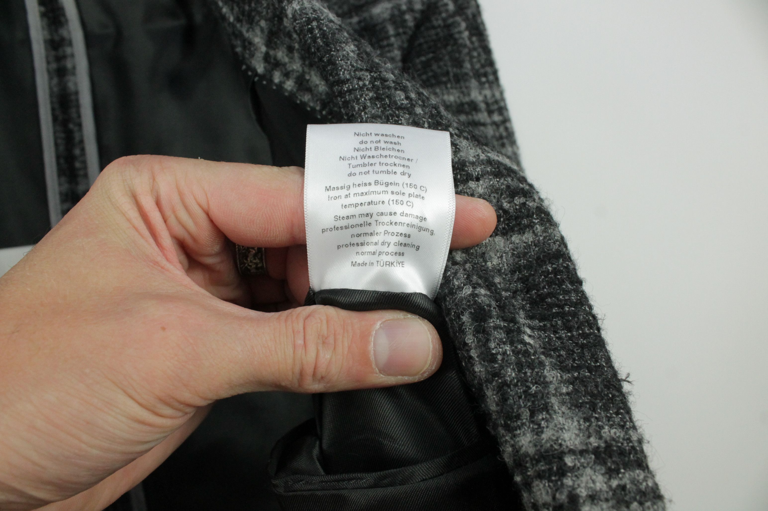 NAVYBOOT NAVYBOOT Loro Piana Suri Alpaca Gray Check Sport Coat Size US L / EU 52-54 / 3 - 10 Thumbnail