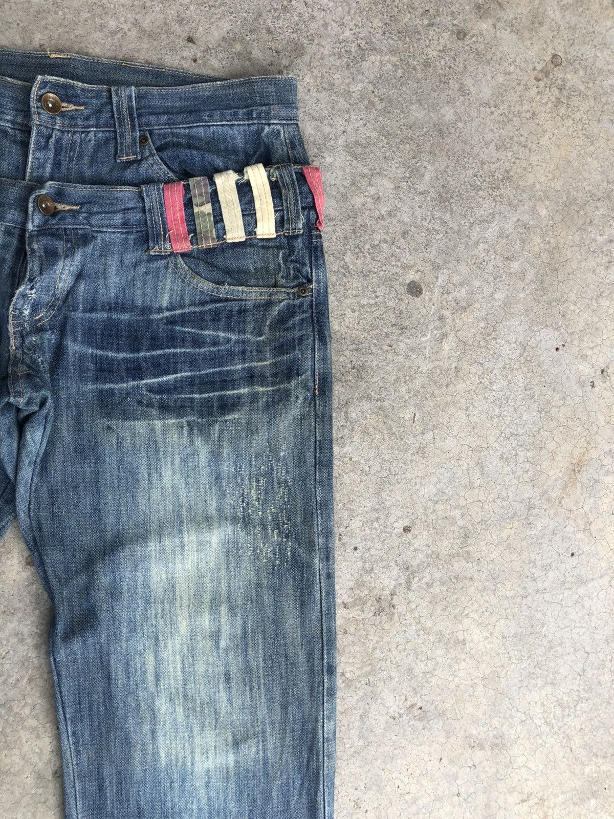 Hysteric Glamour Japanese Gumu Double Waist Distressed Jeans Size US 32 / EU 48 - 4 Thumbnail