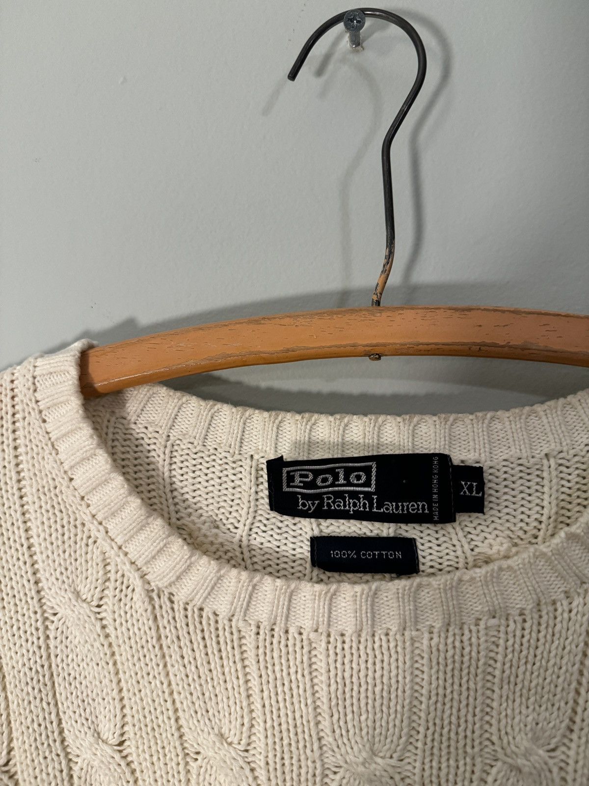 Polo Ralph Lauren Polo Ralph Lauren Cable Knit Sweater ERD Grunge RRL Bode Size US XL / EU 56 / 4 - 10 Thumbnail