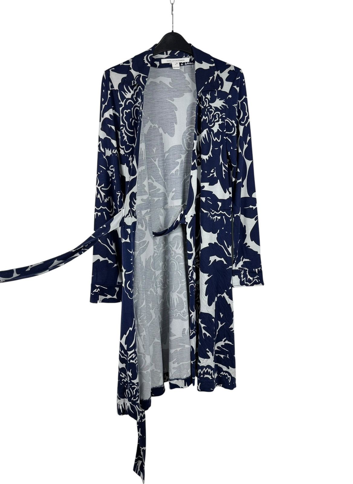 Diane von Furstenberg Diane Von Furstenberg Floral Printed Jersey Wrap Dress Silk Size M / US 6-8 / IT 42-44 - 12 Thumbnail
