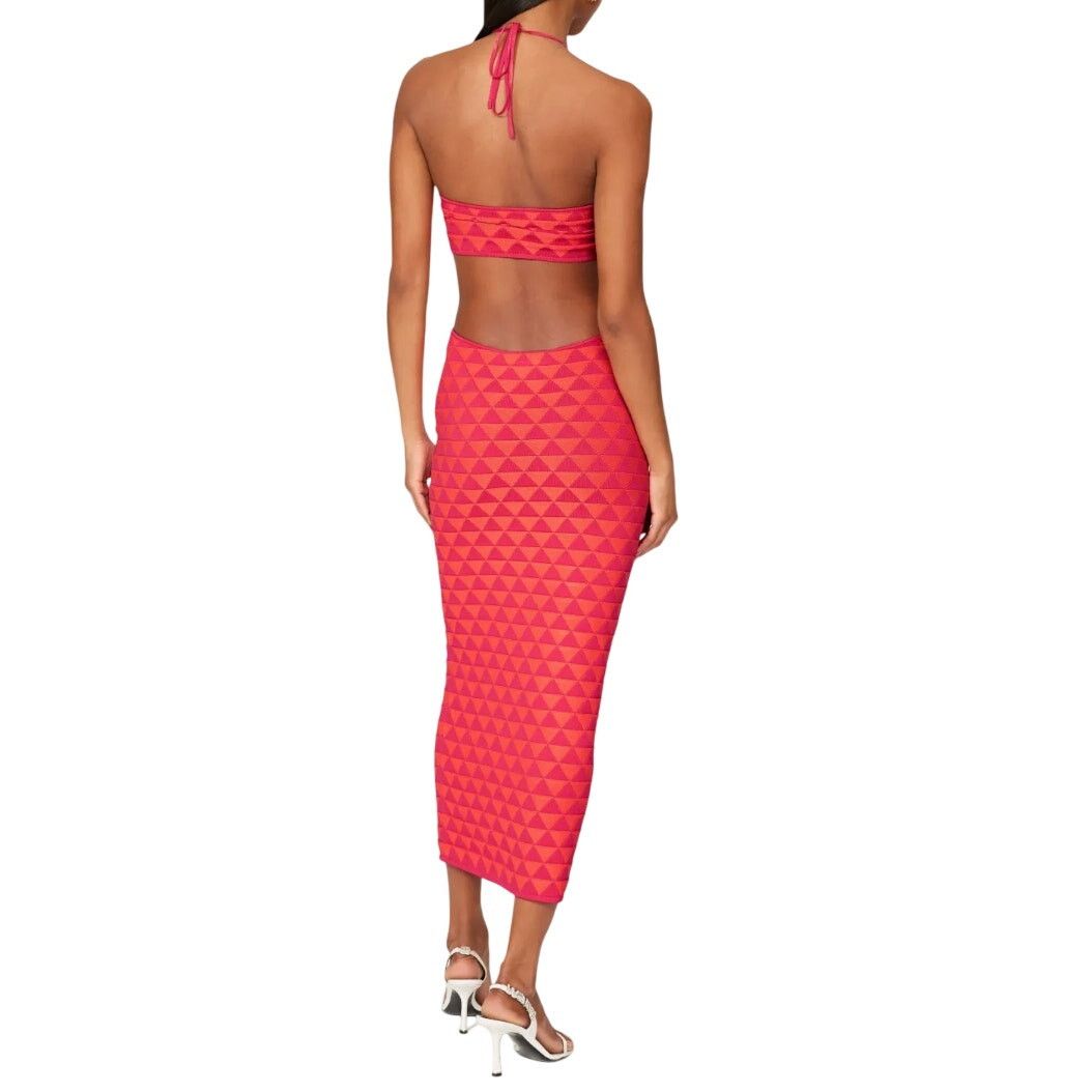 Solid & Striped Solid & Striped Halter The Kiana Dress in Pink, Size S Size S / US 4 / IT 40 - 3 Thumbnail