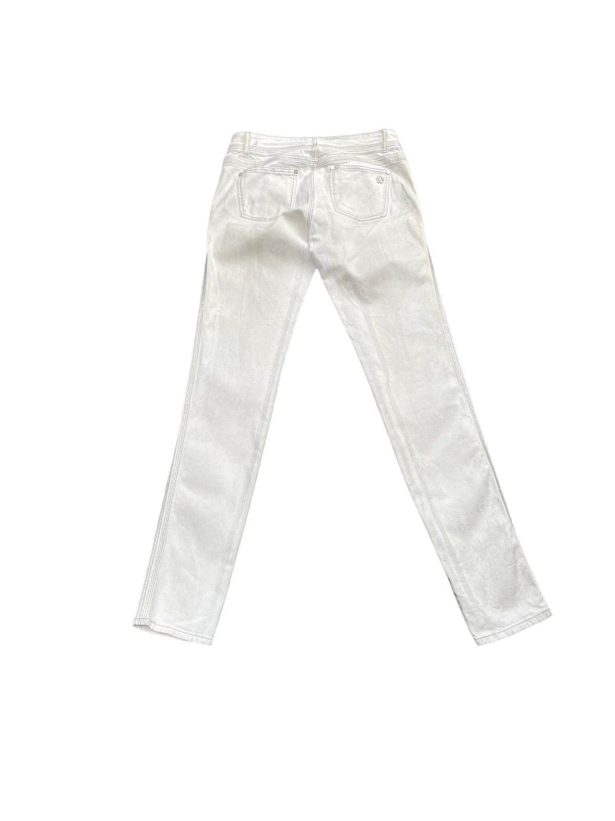 Roberto Cavalli Roberto Cavalli White/Grey Abstract Denim Size 32" / US 10 / IT 46 - 7 Thumbnail