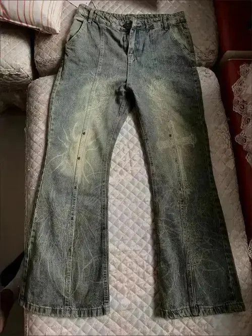VIBE washed jeans with print and flares Size US 30 / EU 46 - 4 Thumbnail